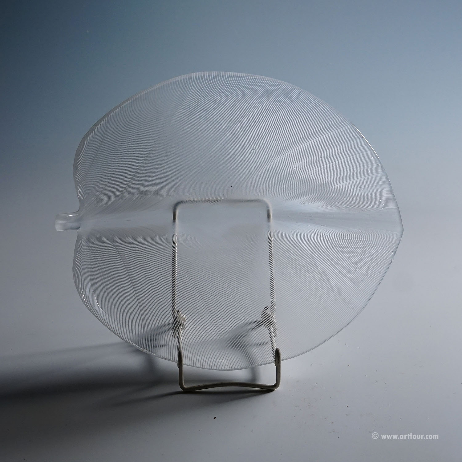 Vintage Tessuto Plate by Tyra Lundgren for Venini, Murano