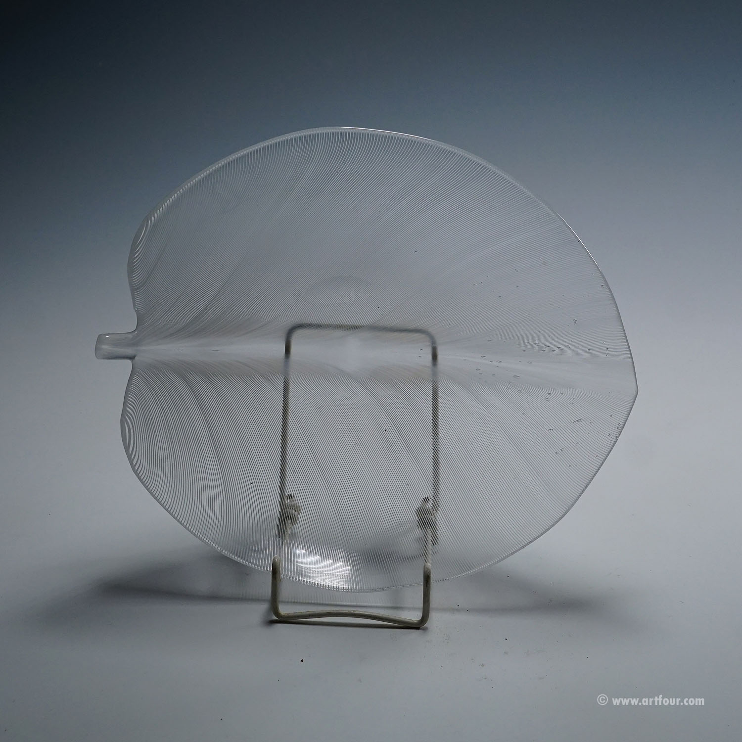 Vintage Tessuto Plate by Tyra Lundgren for Venini, Murano