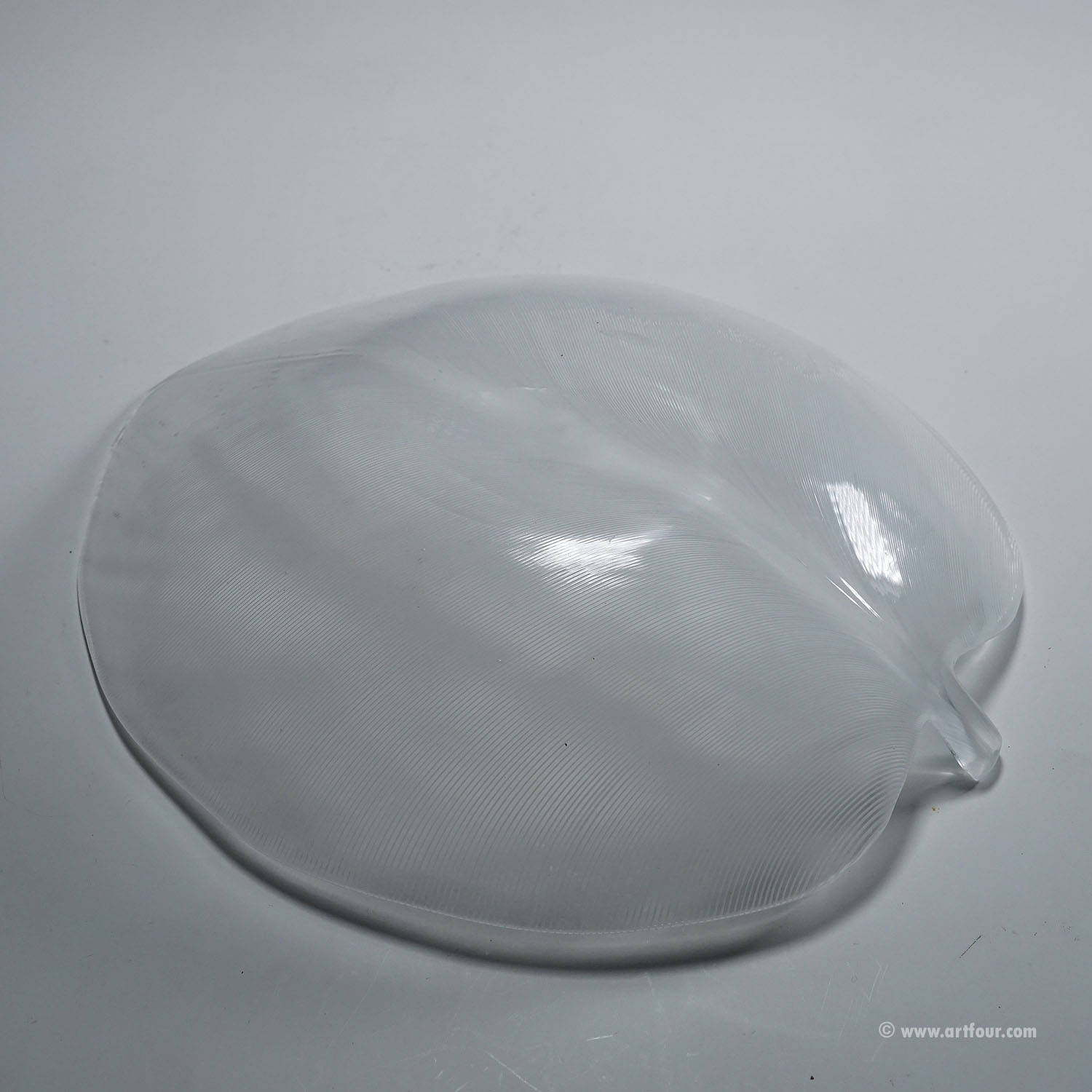 Vintage Tessuto Plate by Tyra Lundgren for Venini, Murano