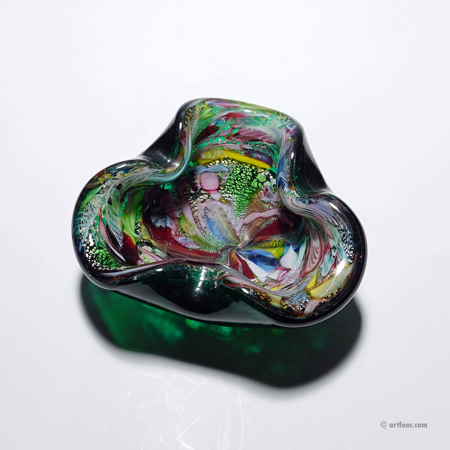 Vintage Murano Glass Bowl 'Rest of the Day' by A.Ve.M. 1950s