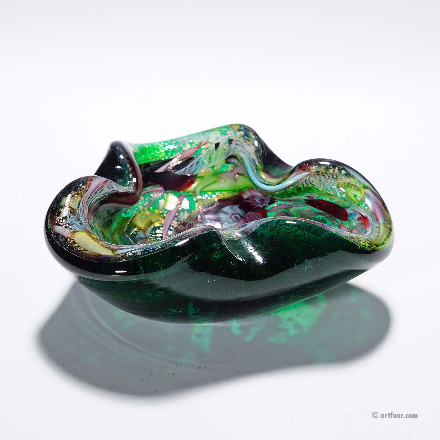 Vintage Murano Glass Bowl 'Rest of the Day' by A.Ve.M. 1950s