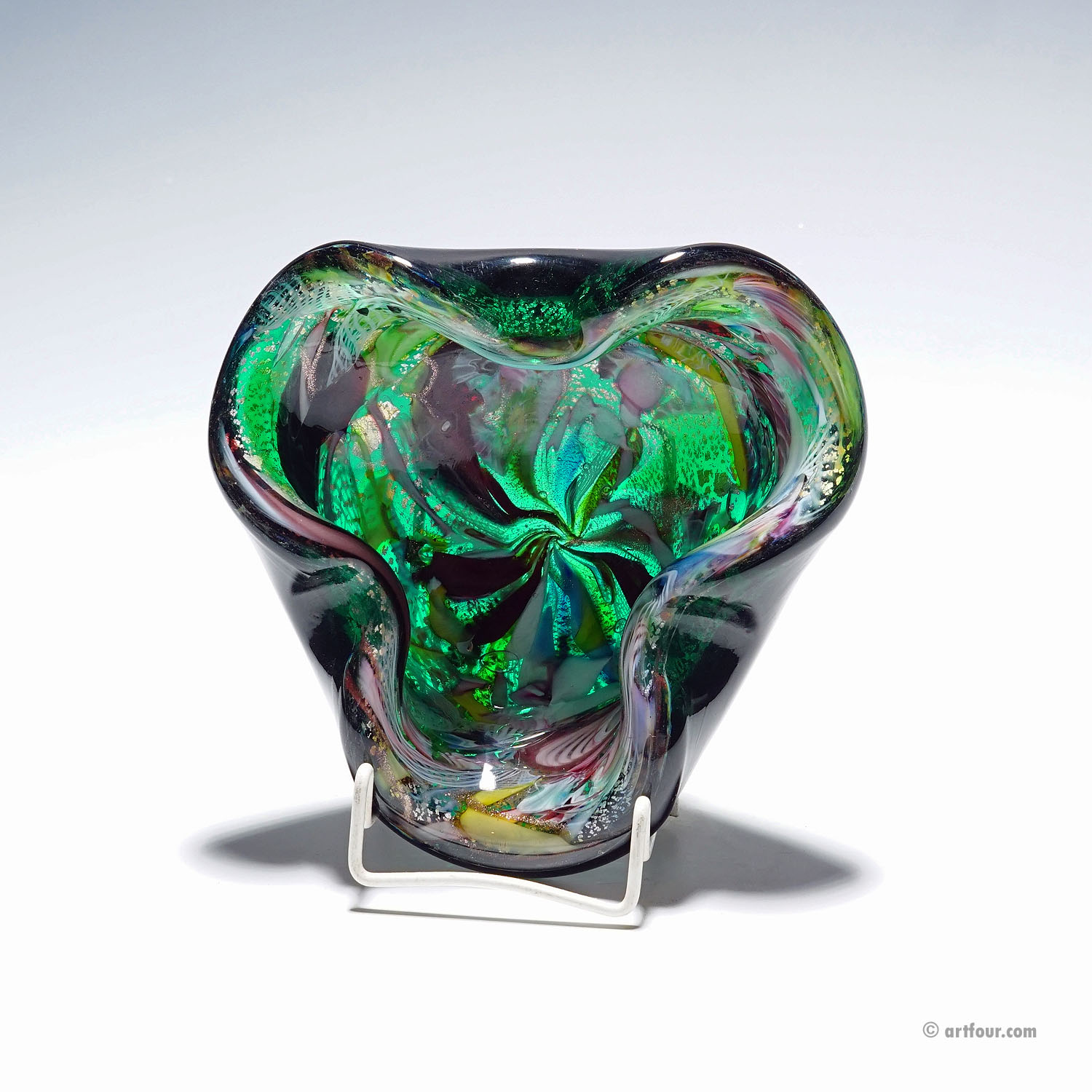 Vintage Murano Glass Bowl 'Rest of the Day' by A.Ve.M. 1950s