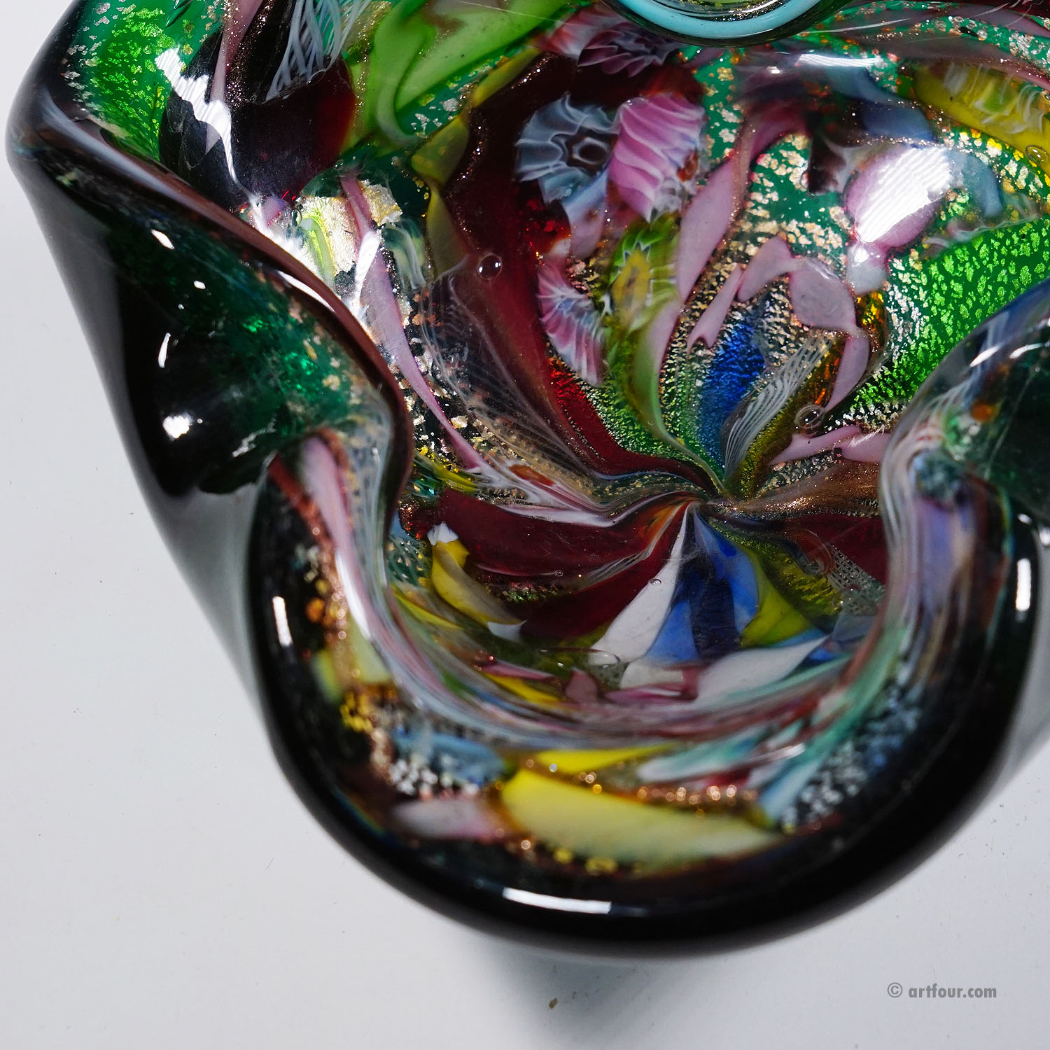 Vintage Murano Glass Bowl 'Rest of the Day' by A.Ve.M. 1950s