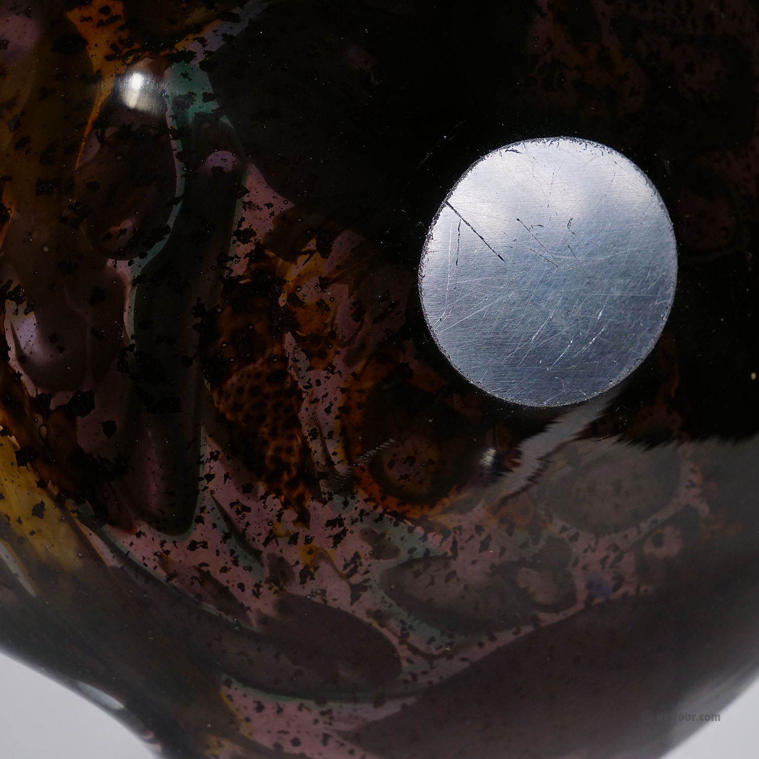 Vintage Murano Tutti Frutti Glass Bowl 1950s