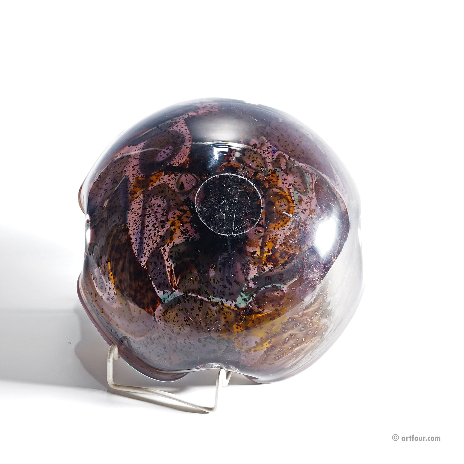 Vintage Murano Tutti Frutti Glass Bowl 1950s