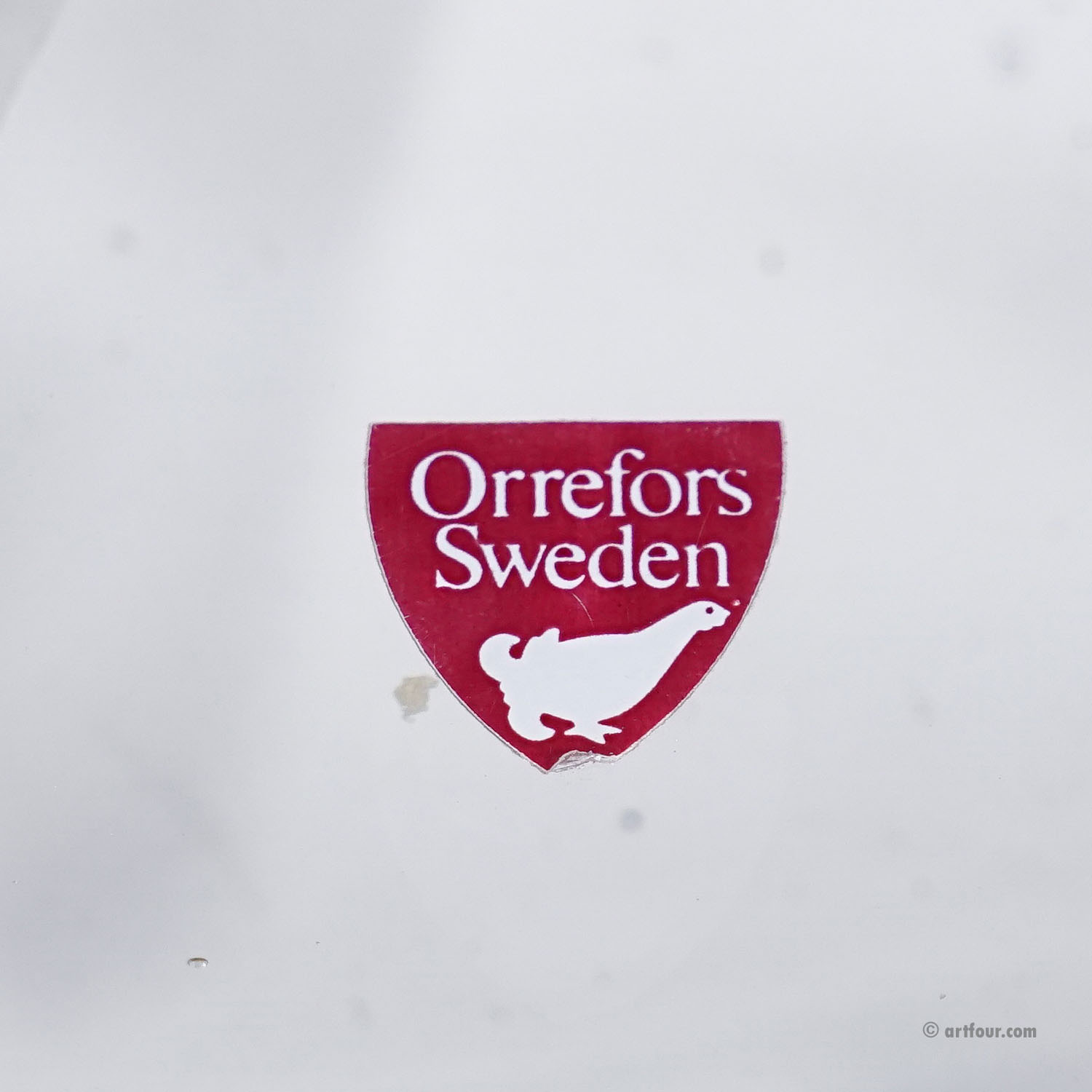 Expo Art Glass Plate by Olle Alberius for Orrefors, Sweden 1977