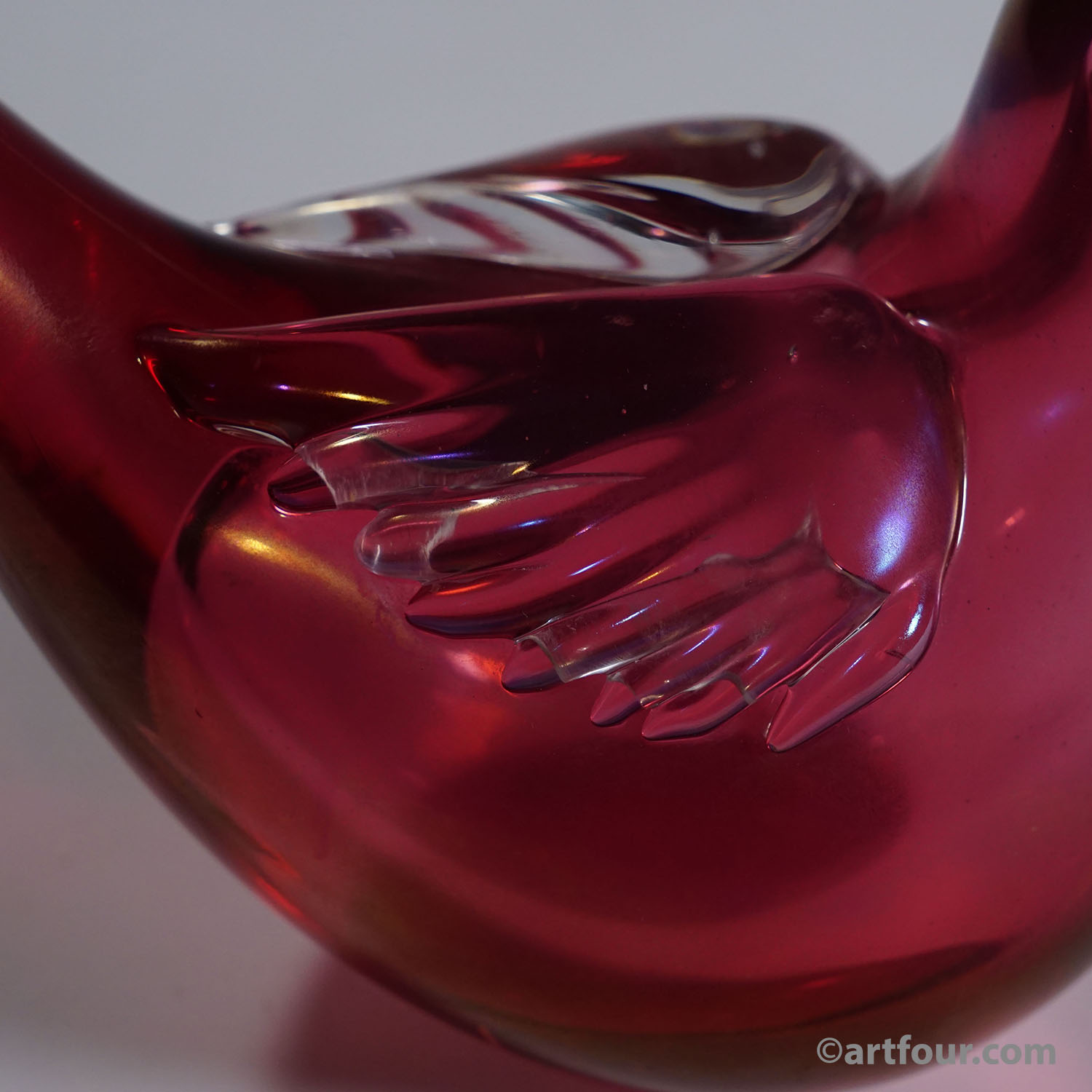 Bird Sculpture by Tyra Lundgren for Venini 1930s