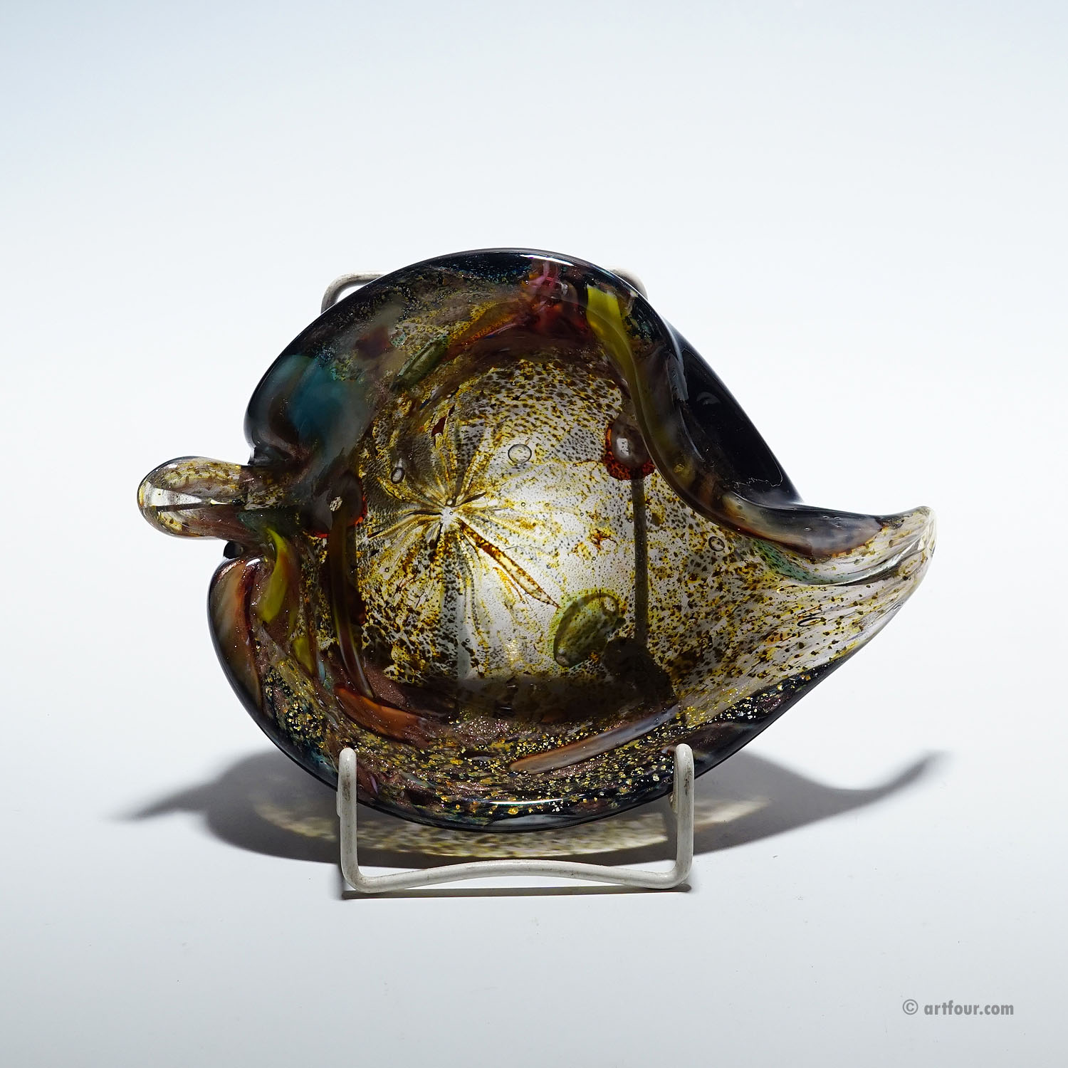 Vintage Murano Tutti Frutti Glass Bowl 1950s