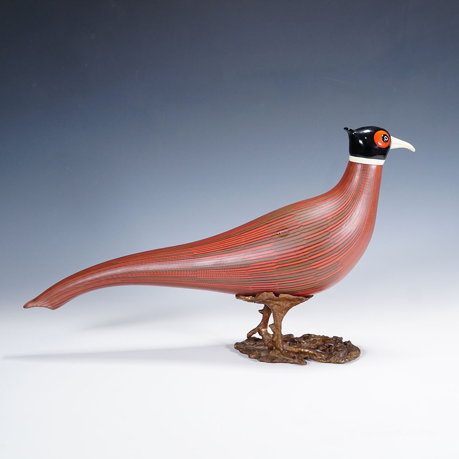 Rare Phesant Sculpture by Toni Zuccheri for Venini