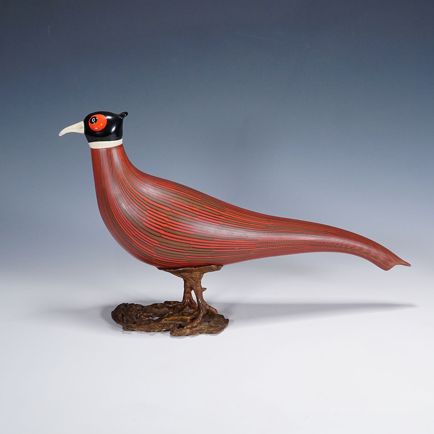 Rare Phesant Sculpture by Toni Zuccheri for Venini