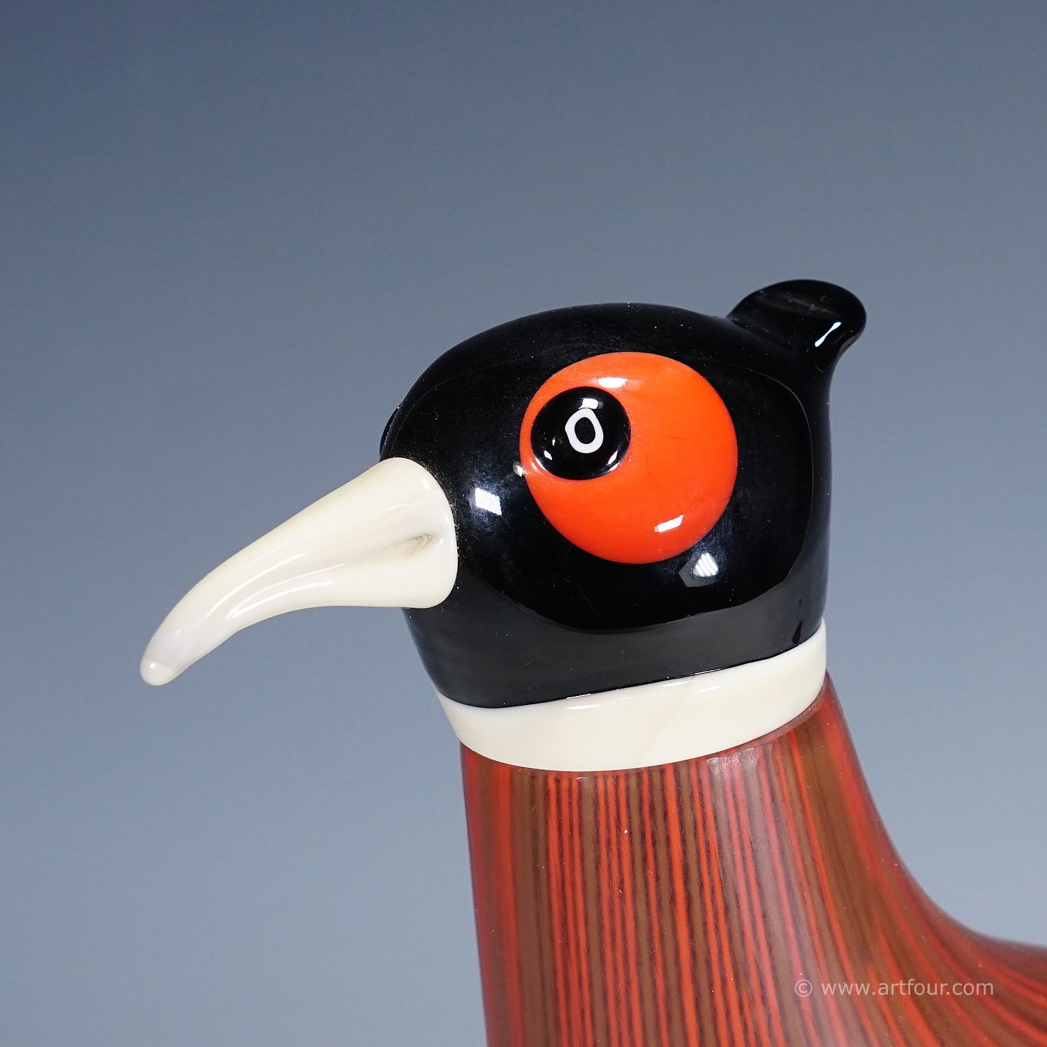 Rare Phesant Sculpture by Toni Zuccheri for Venini