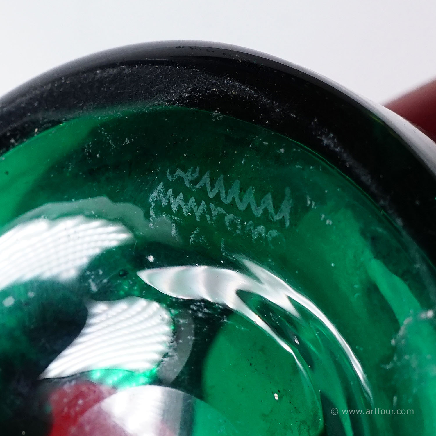 Vase 'A Fasce' by Fulvio Bianconi for Venini, Venice Murano 1950s