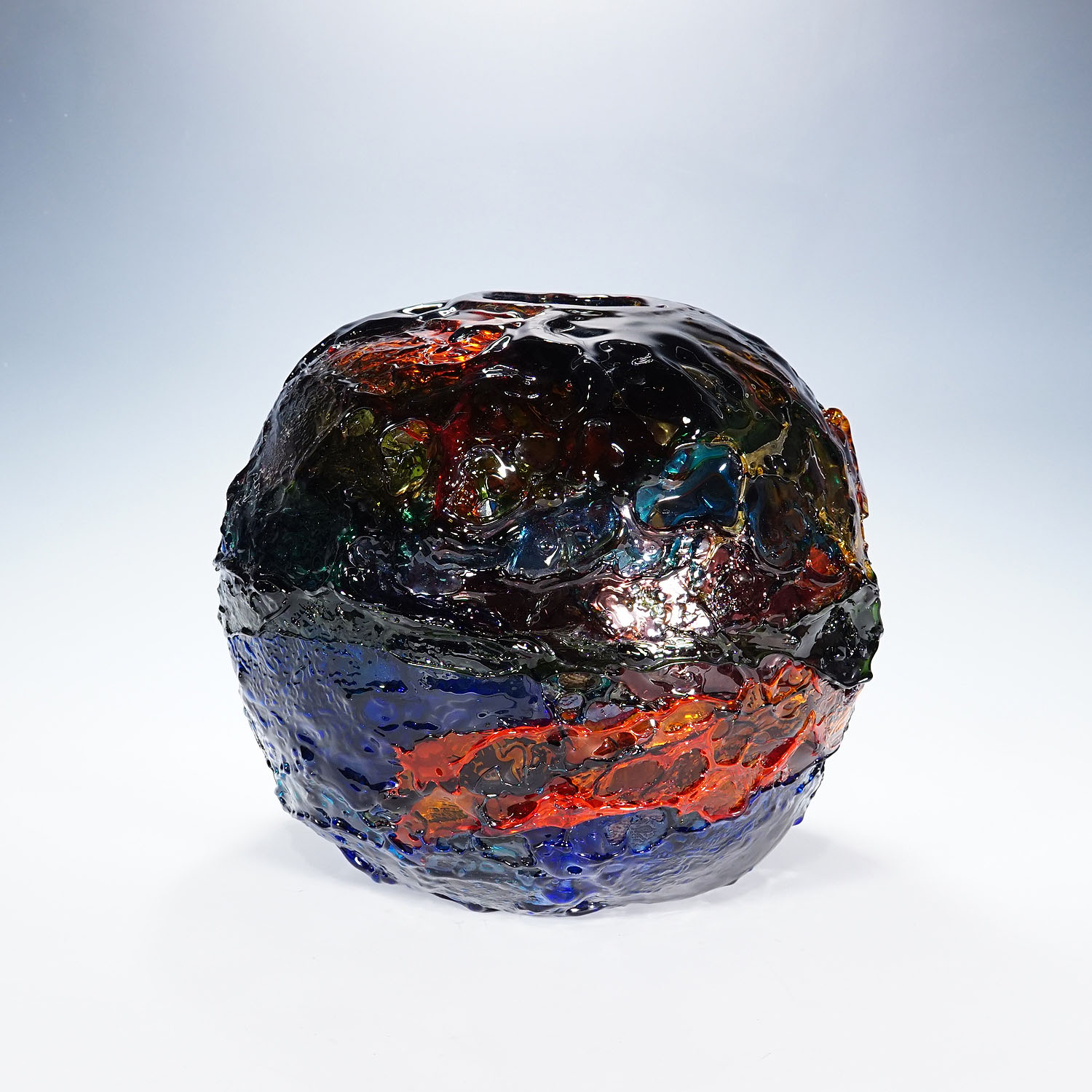 Large Spherical Vase Geacolor by Gae Aulenti for Venini, Murano, 1997