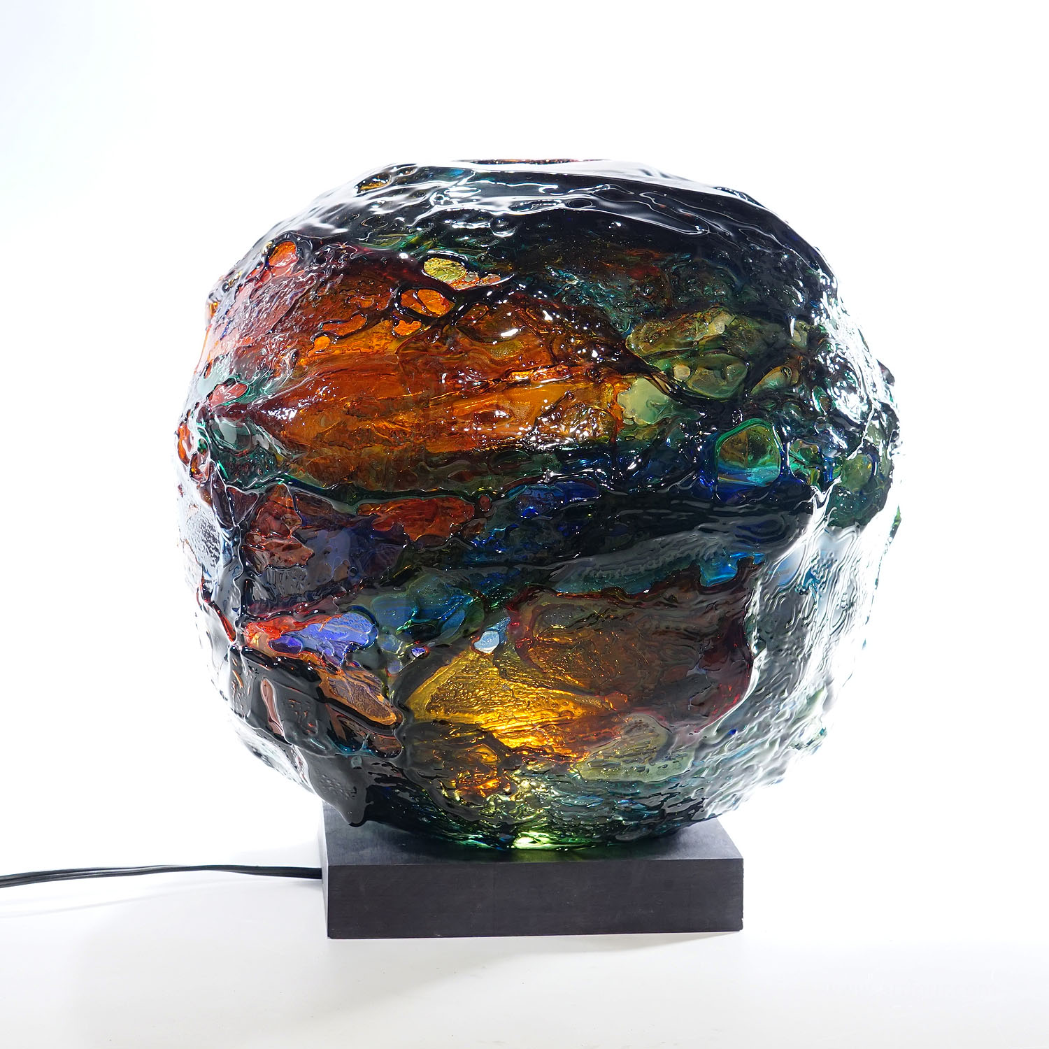 Large Spherical Vase Geacolor by Gae Aulenti for Venini, Murano, 1997