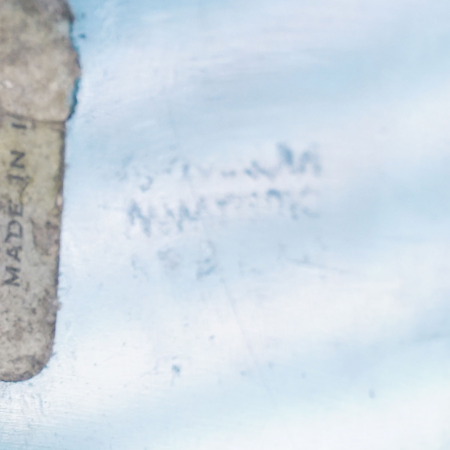 Rare Venini Art Glass Bowl in Light Blue and Lattimo Glass