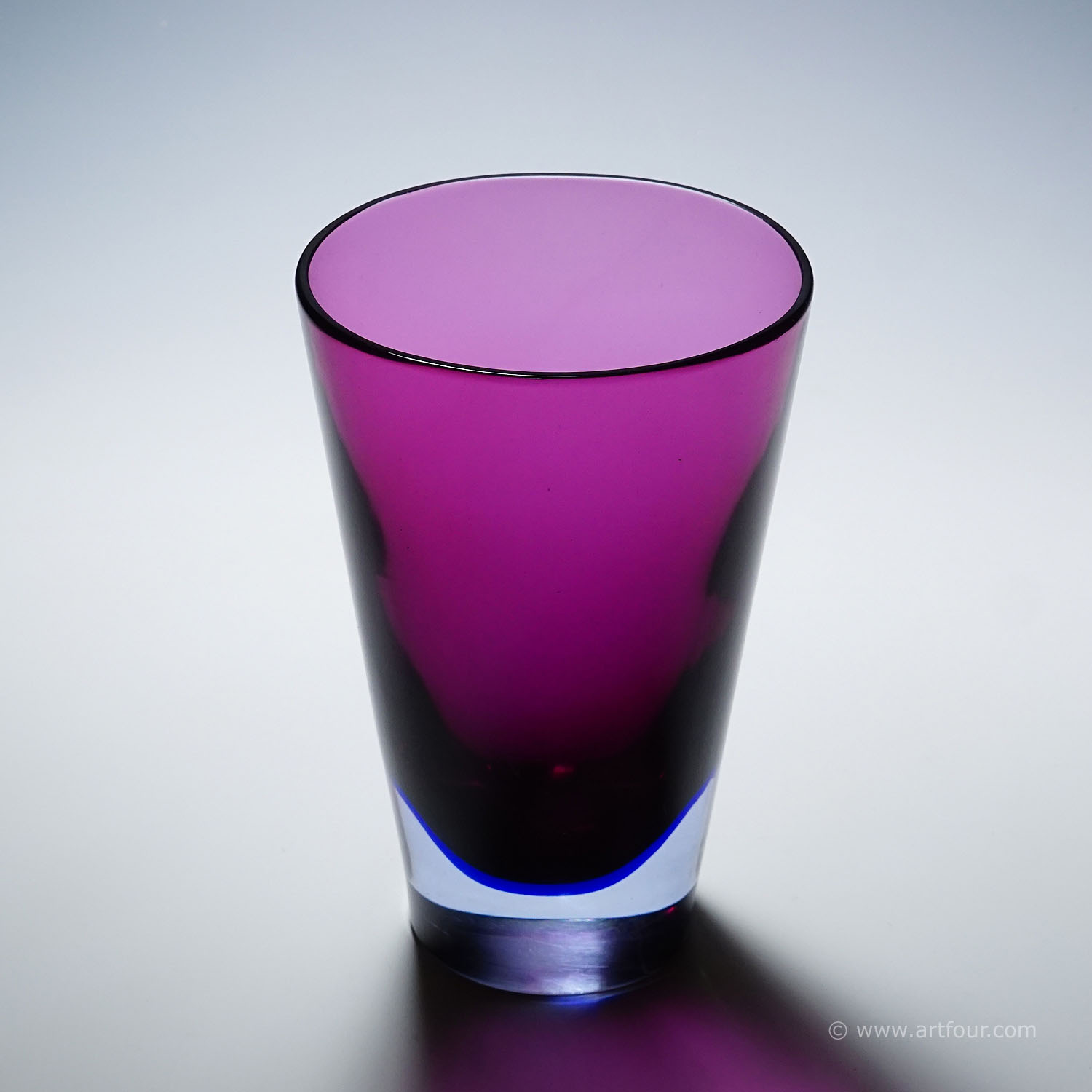 Rare Art Glass Vase by Flavio Poli for Seguso Vetri D'Arte