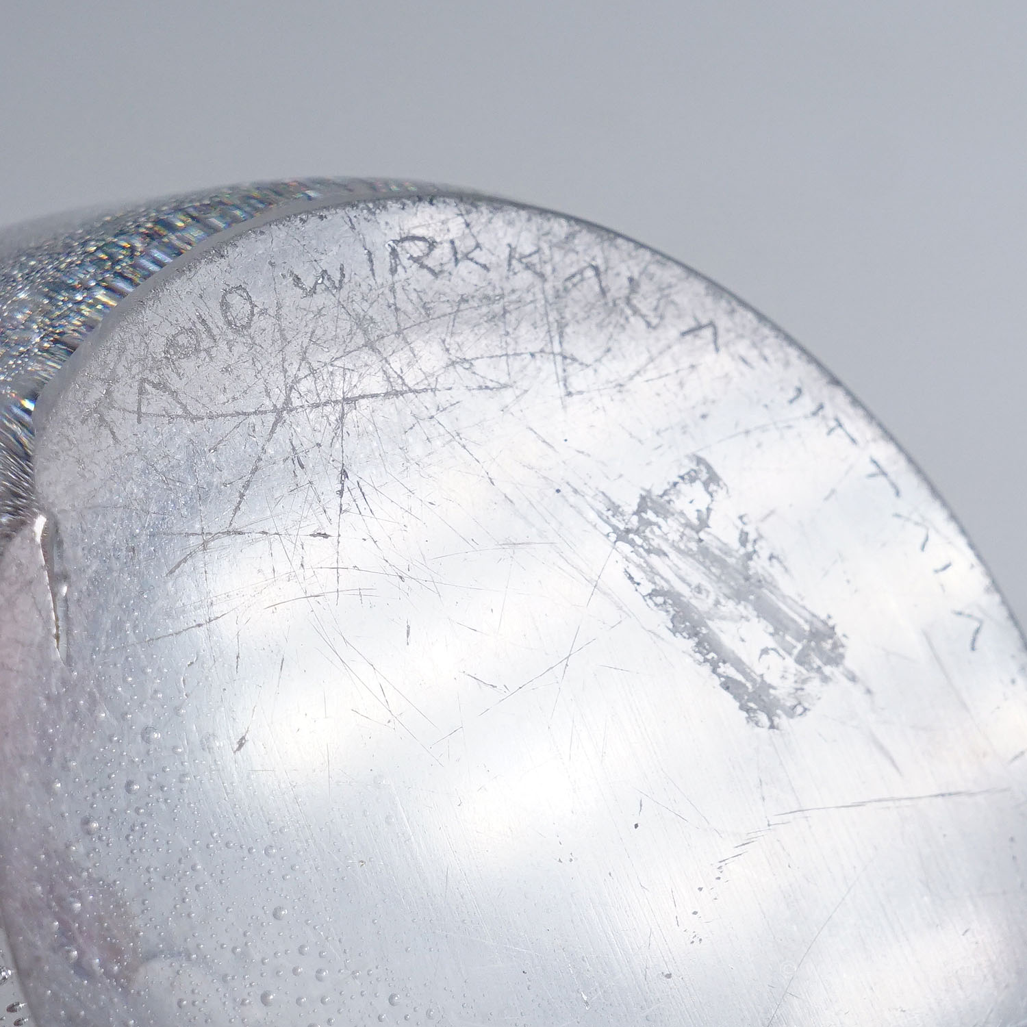 Art Glass Vase with Sodium Bubbles Tapio Wirkkala for Iittala 1940s