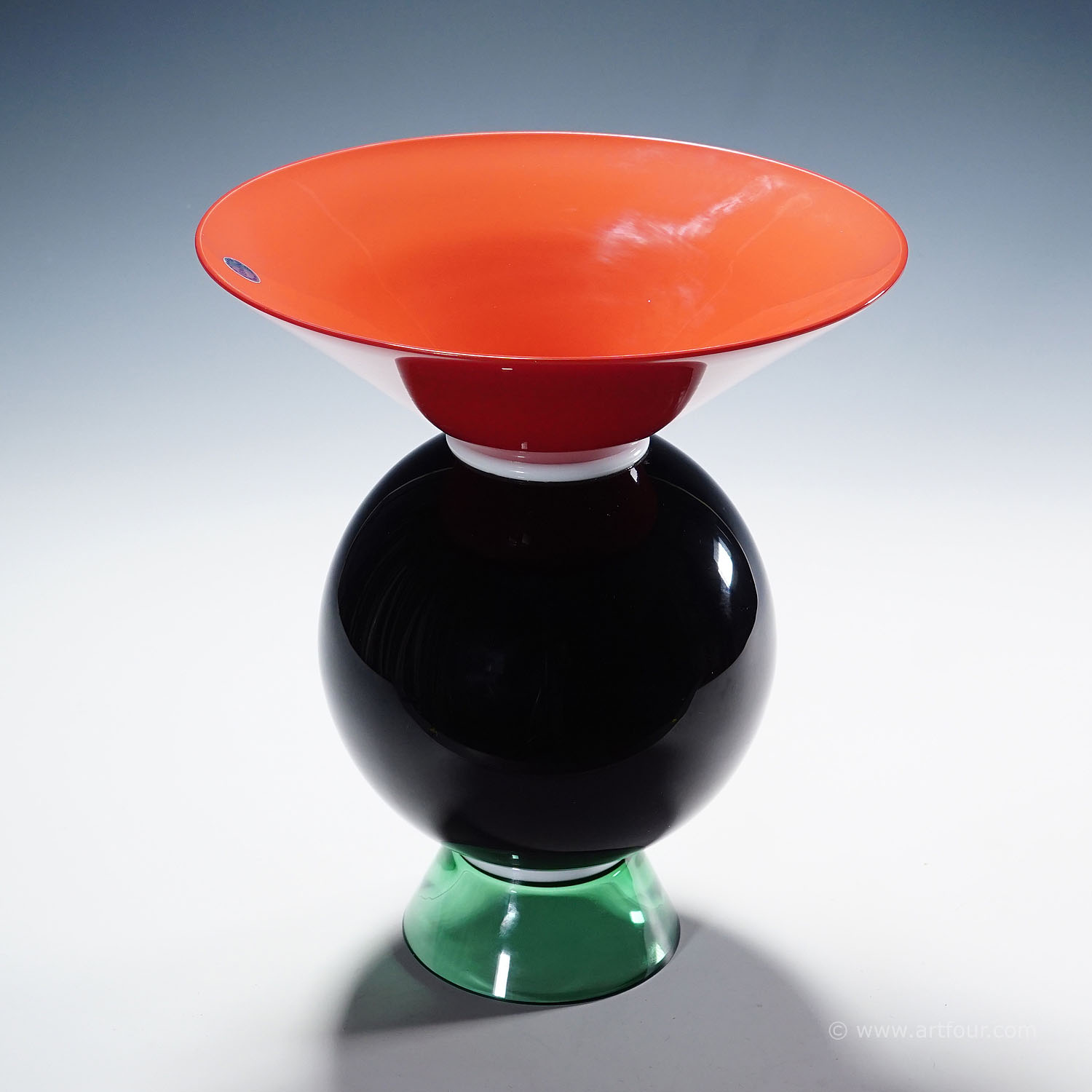 Vase Yemen by Ettore Sottsass for Venini Murano ca. 1994