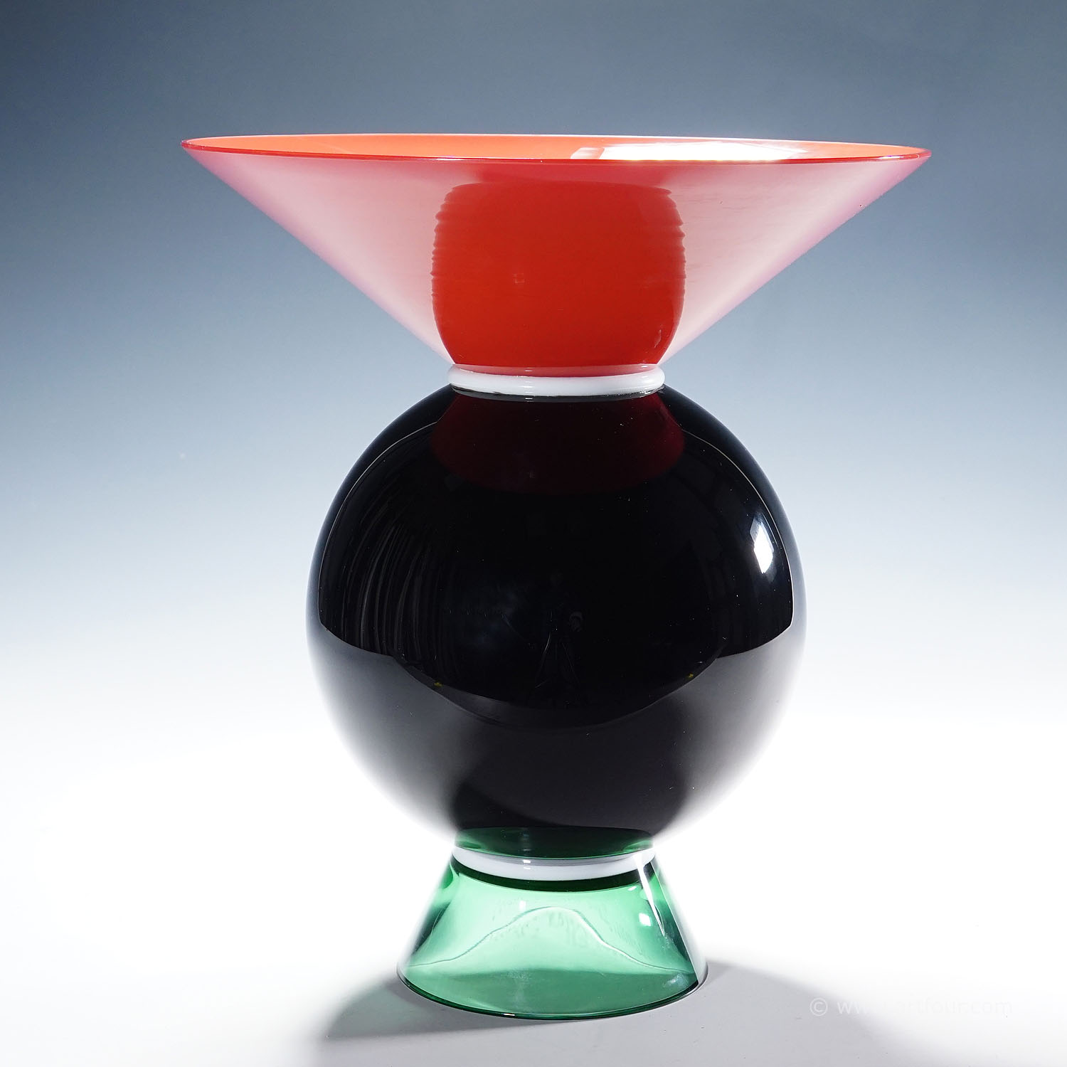 Vase Yemen by Ettore Sottsass for Venini Murano ca. 1994