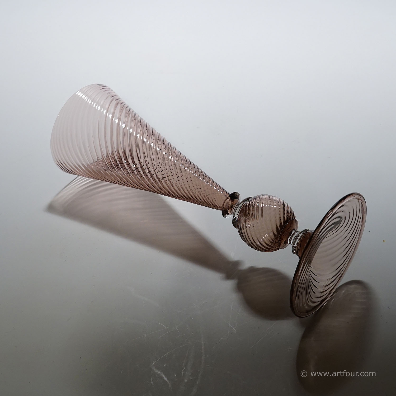 Vetro Soffiato Glass Vase, Venini Murano ca. 1950s