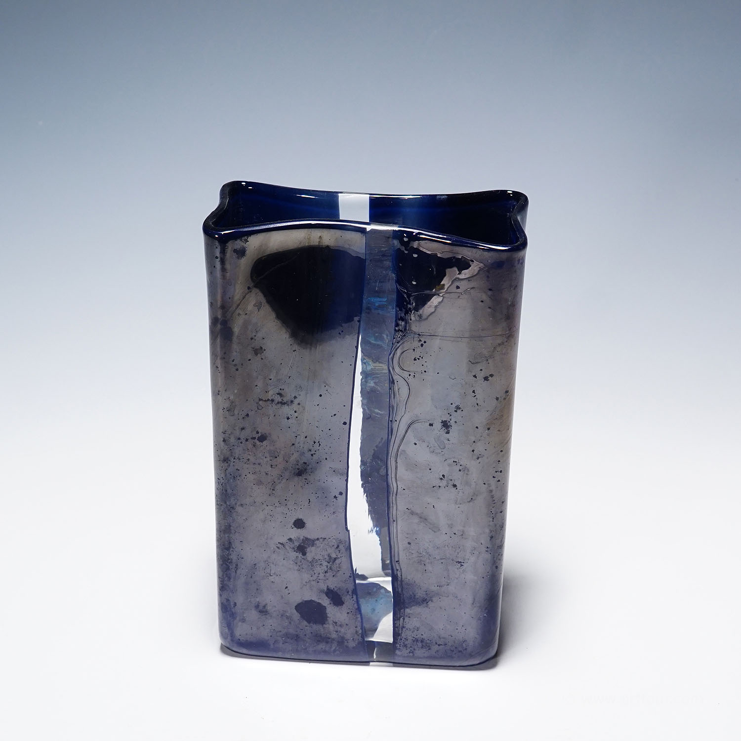 Murano Art Glass Vase Scolpiti by Toni Zuccheri for Venini 1967