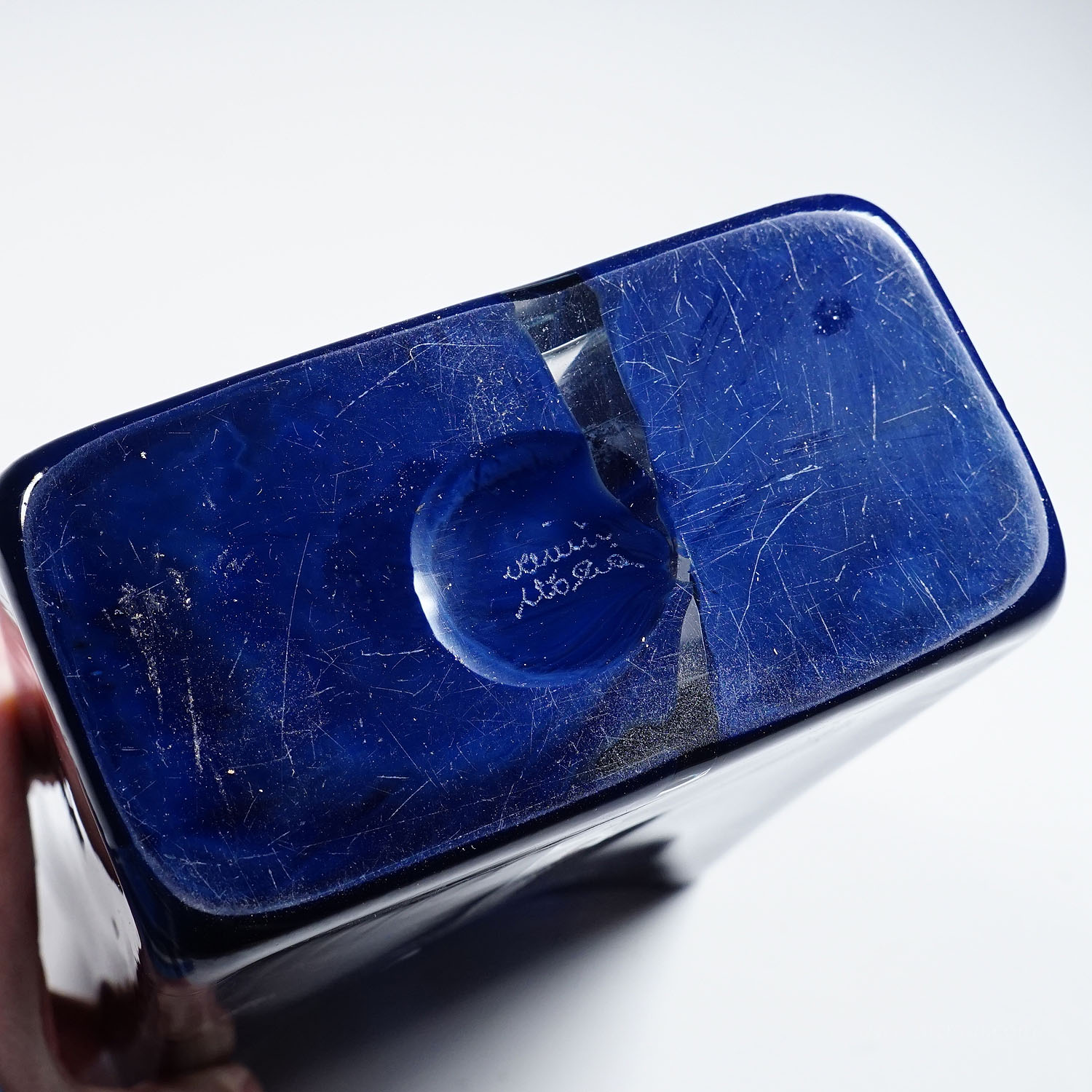 Murano Art Glass Vase Scolpiti by Toni Zuccheri for Venini 1967