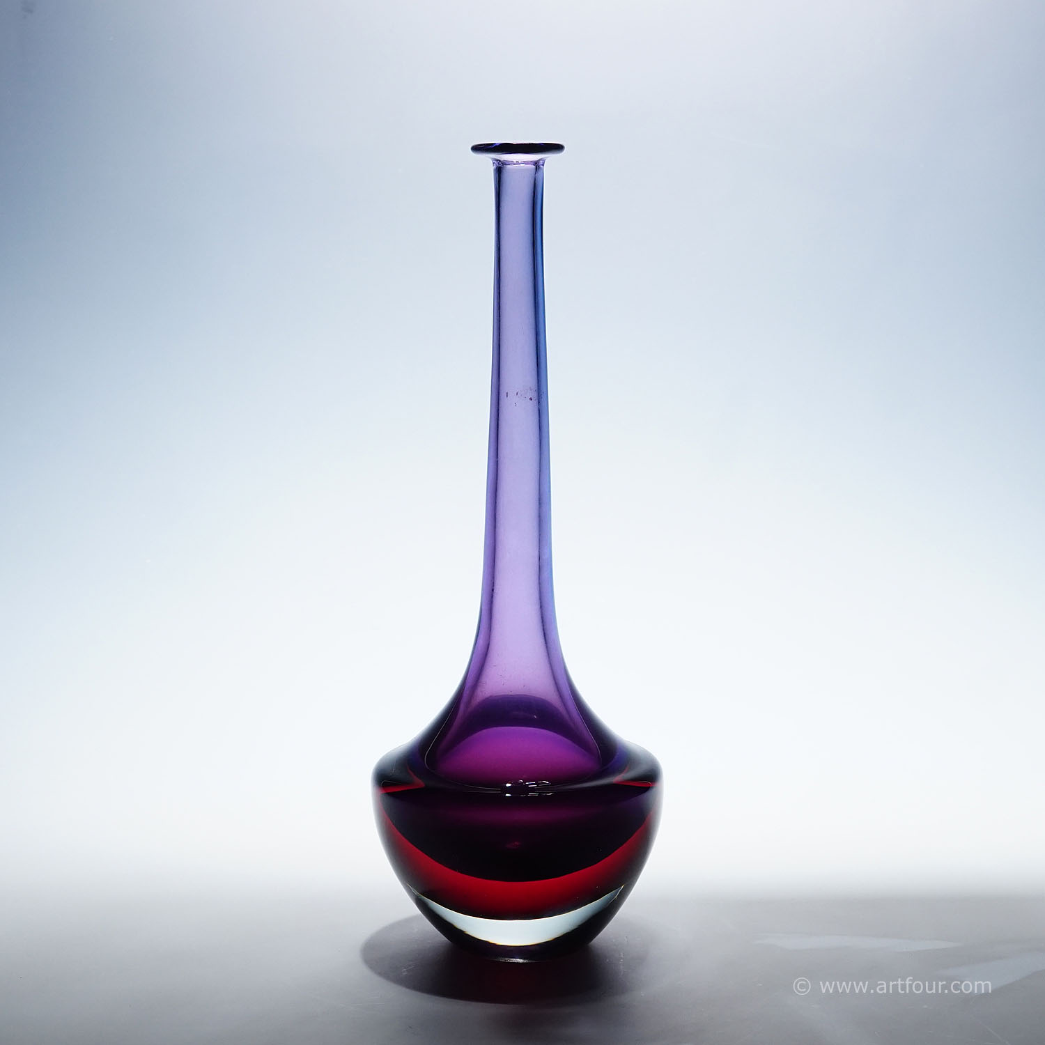 Vintage Art Glass Vase by Seguso Vetri D'Arte Murano