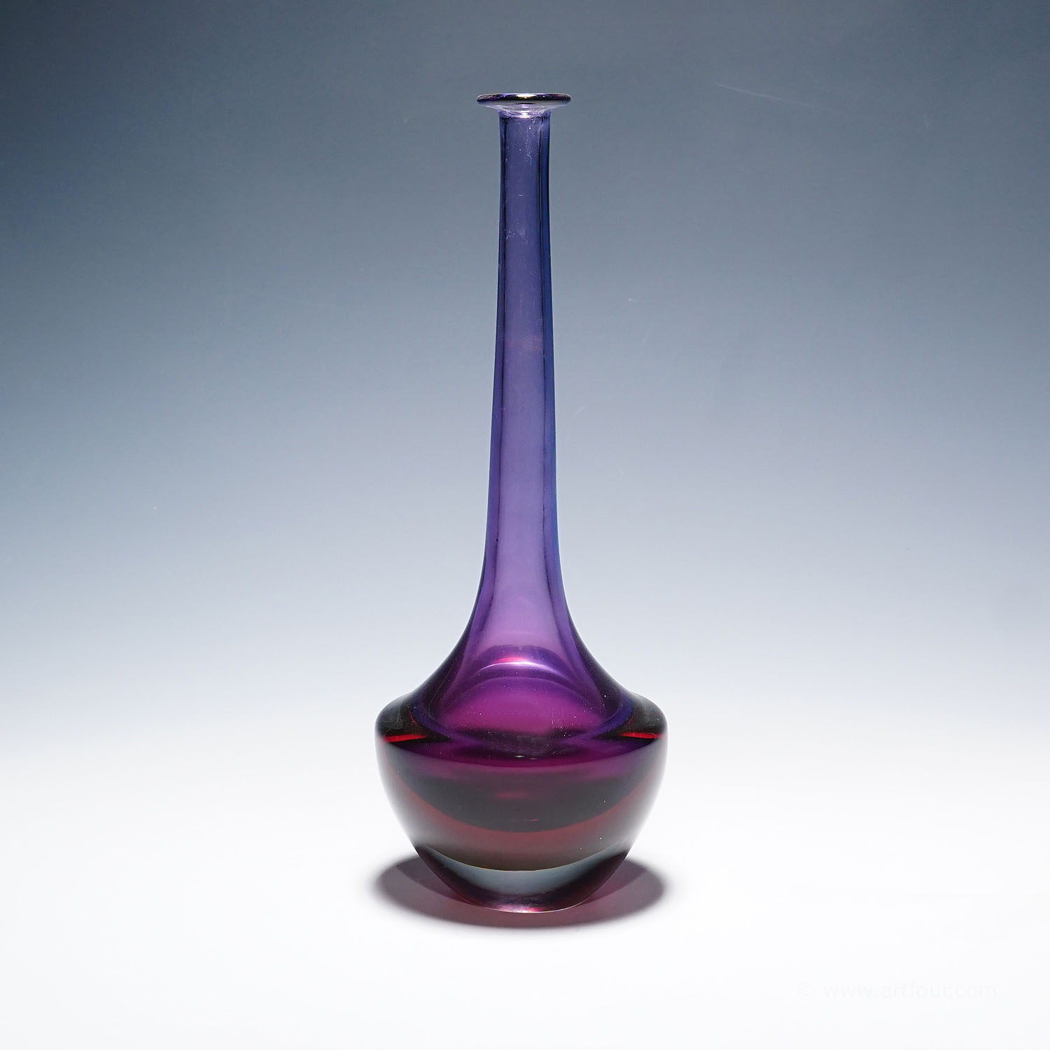 Vintage Art Glass Vase by Seguso Vetri D'Arte Murano