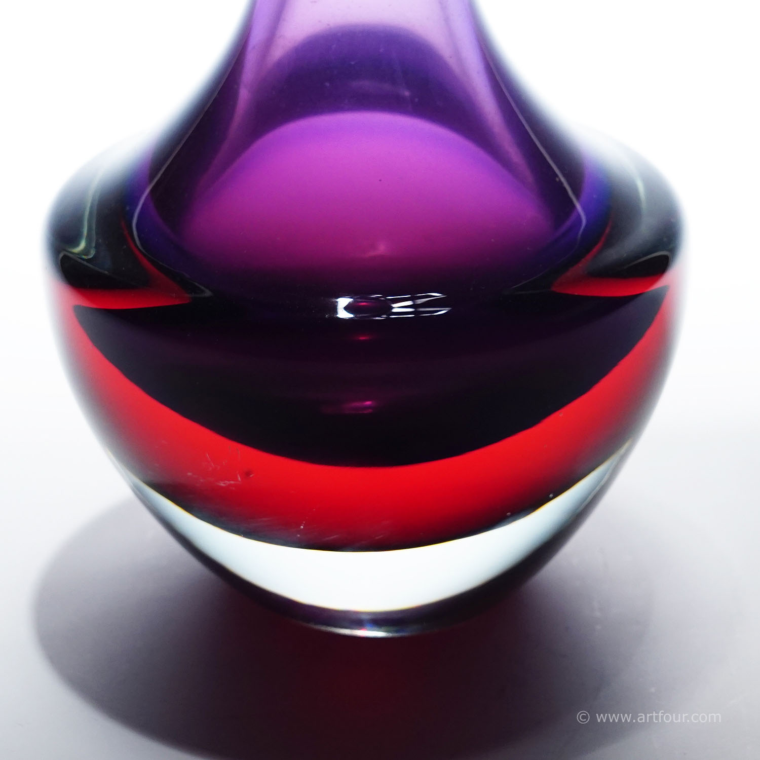 Vintage Art Glass Vase by Seguso Vetri D'Arte Murano