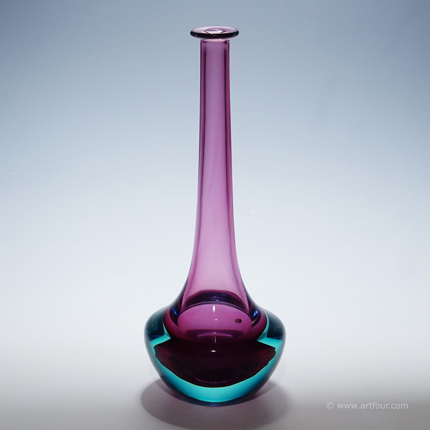 Vintage Art Glass Vase by Seguso Vetri D'Arte Murano