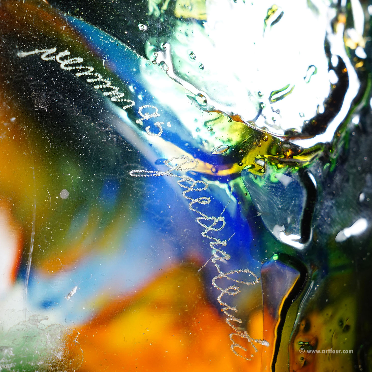 Large Spherical Vase Geacolor by Gae Aulenti for Venini, Murano, 1995