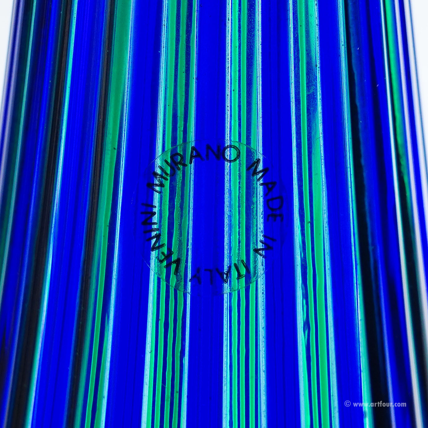 Venini A Canne Bottle 'Elixir' by Gio Ponti Venice Murano