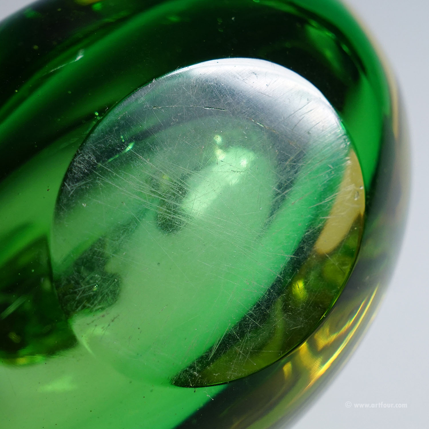 Sommerso Glass bird Sculpture, Flavio Poli for Seguso Murano 1953