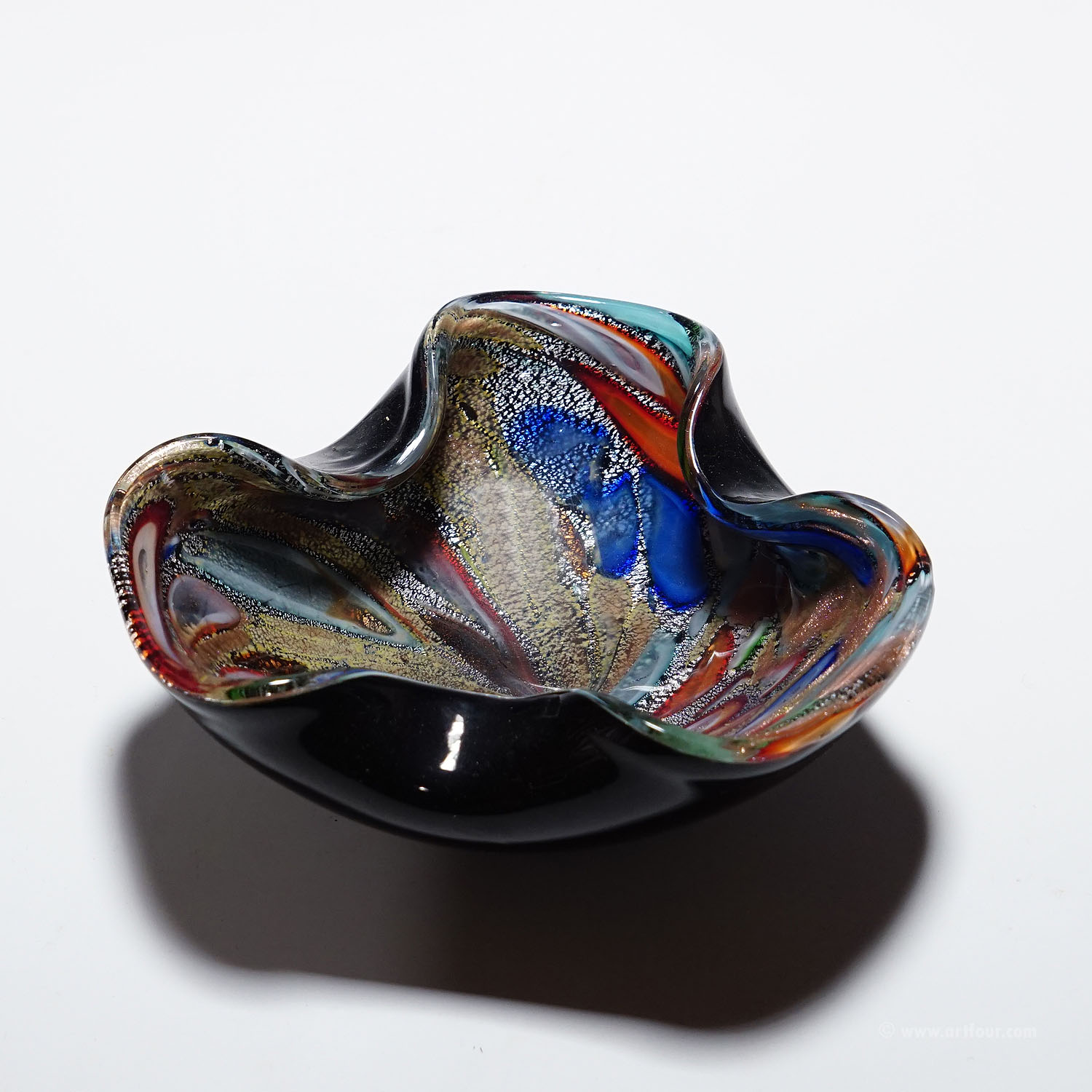 Vintage Murano Glass Bowl 'Rest of the Day' 1950s