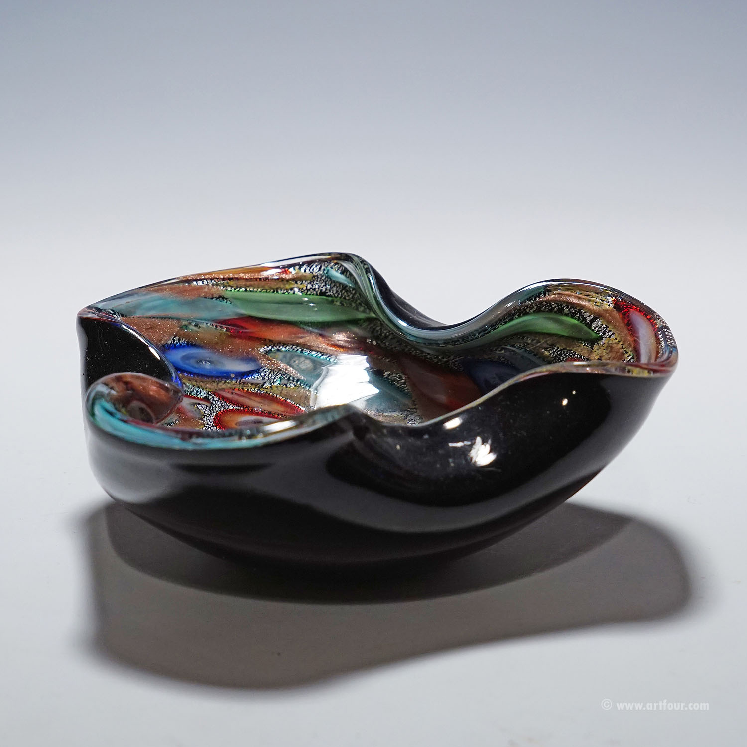 Vintage Murano Glass Bowl 'Rest of the Day' 1950s