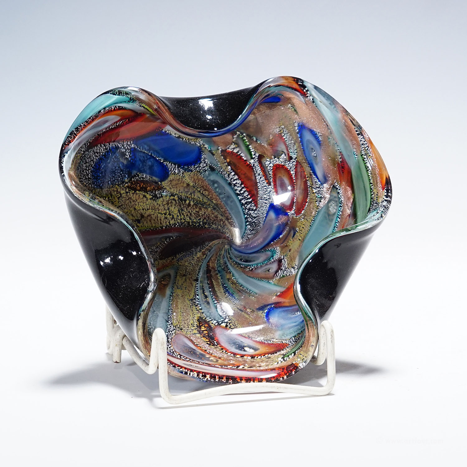 Vintage Murano Glass Bowl 'Rest of the Day' 1950s