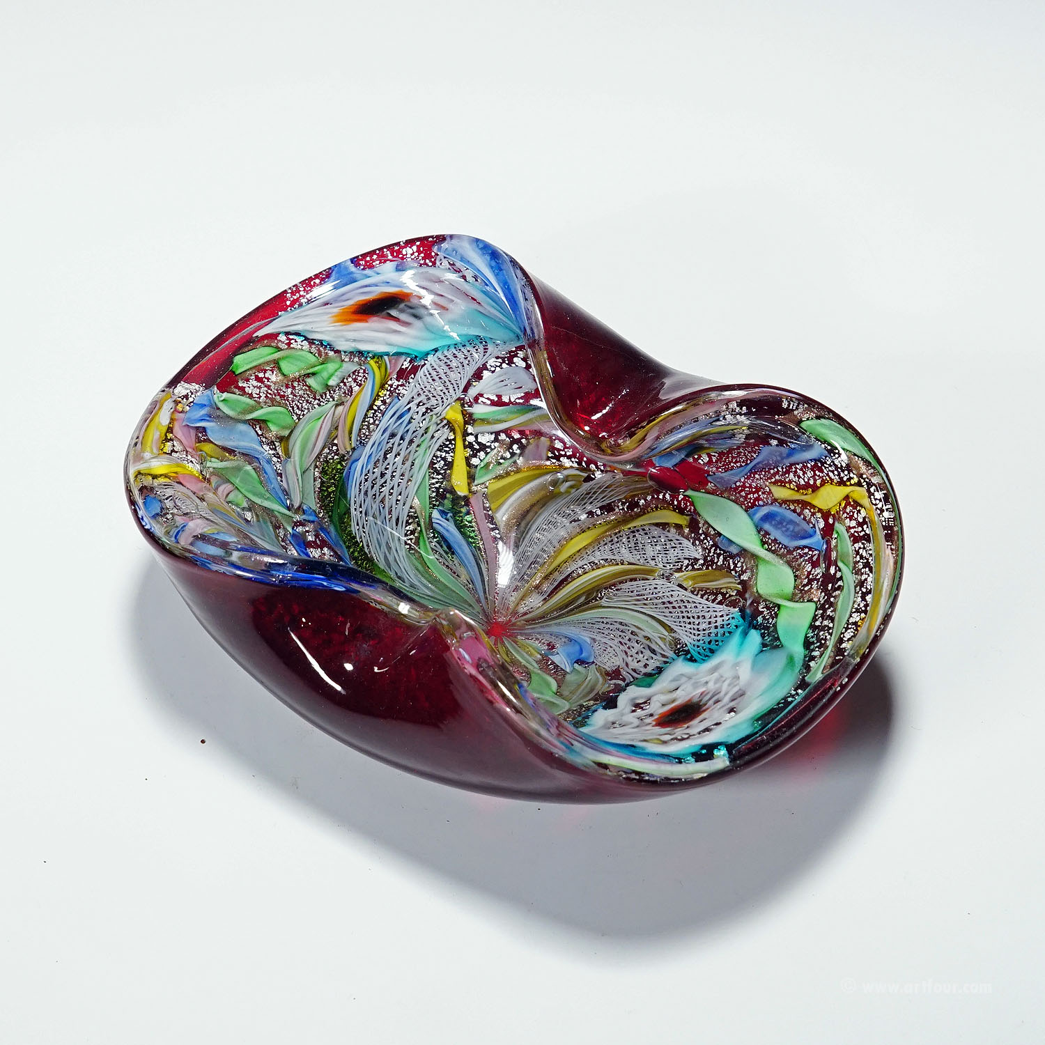 Vintage Murano Glass Bowl 'Rest of the Day' by A.Ve.M. 1950s