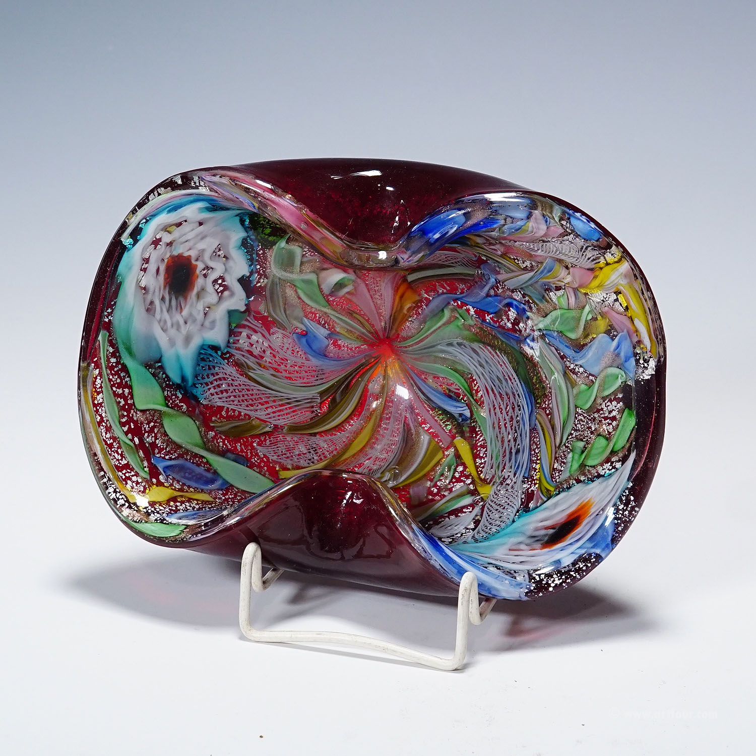 Vintage Murano Glass Bowl 'Rest of the Day' by A.Ve.M. 1950s