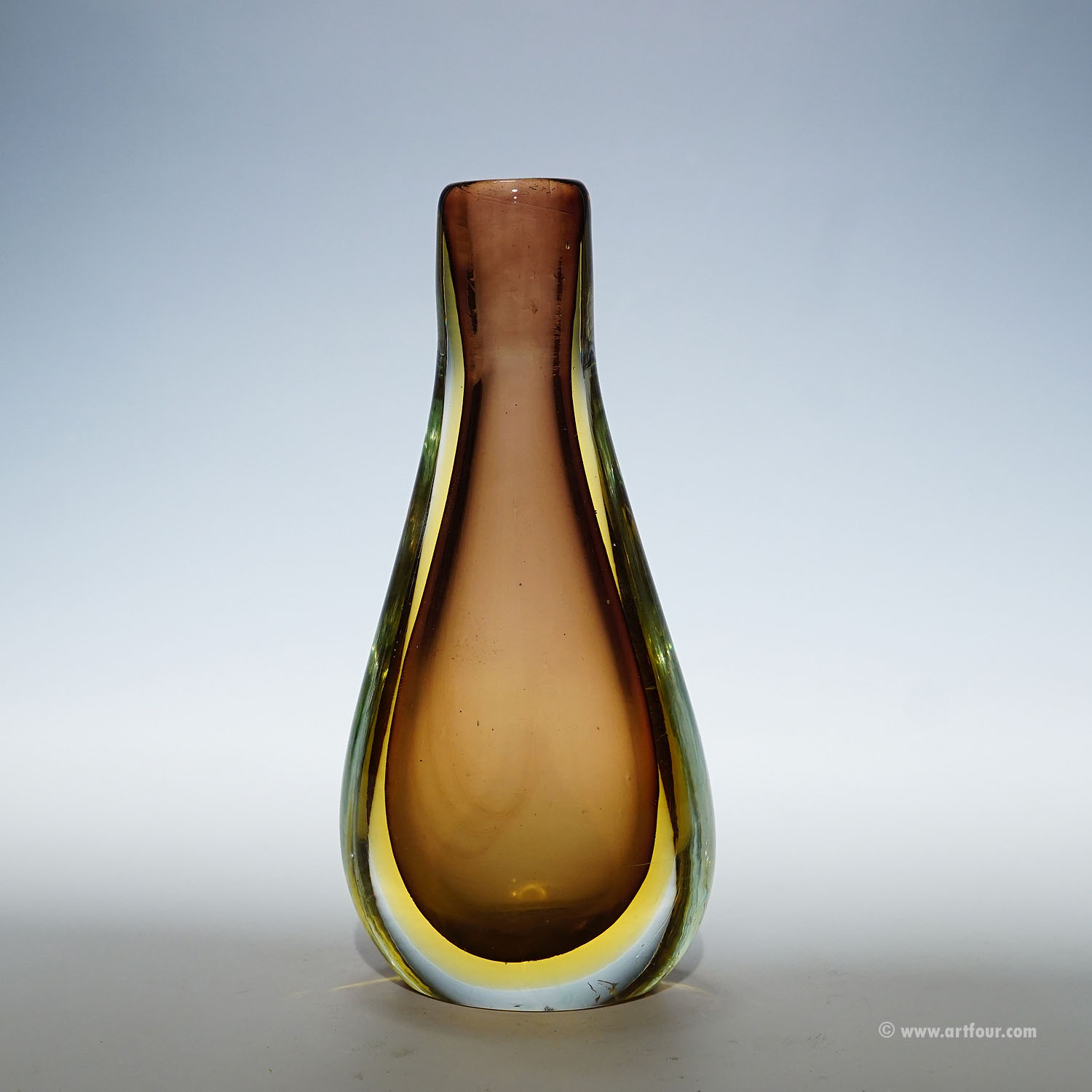 Vintage Art Glass Vase by Seguso Vetri D'Arte Murano