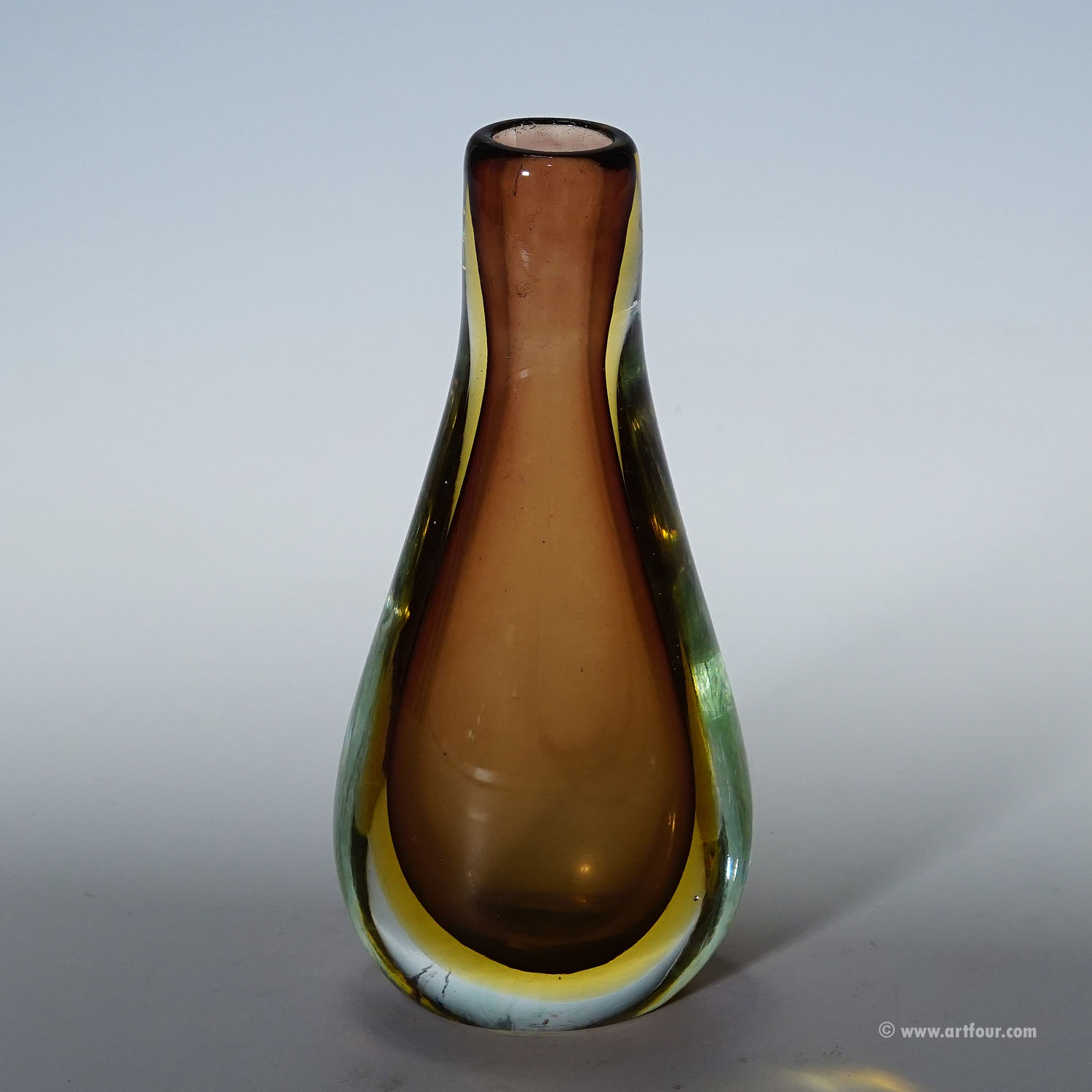 Vintage Art Glass Vase by Seguso Vetri D'Arte Murano