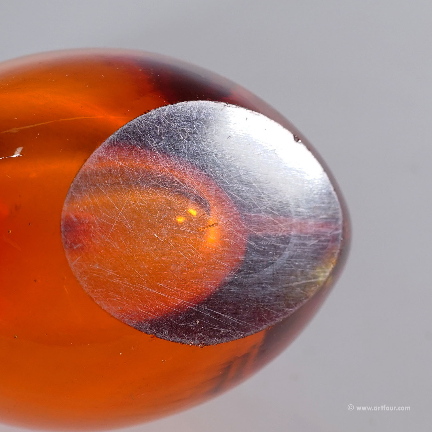 Vase in Red and Yellow Sommerso Glass, Flavio Poli for Seguso