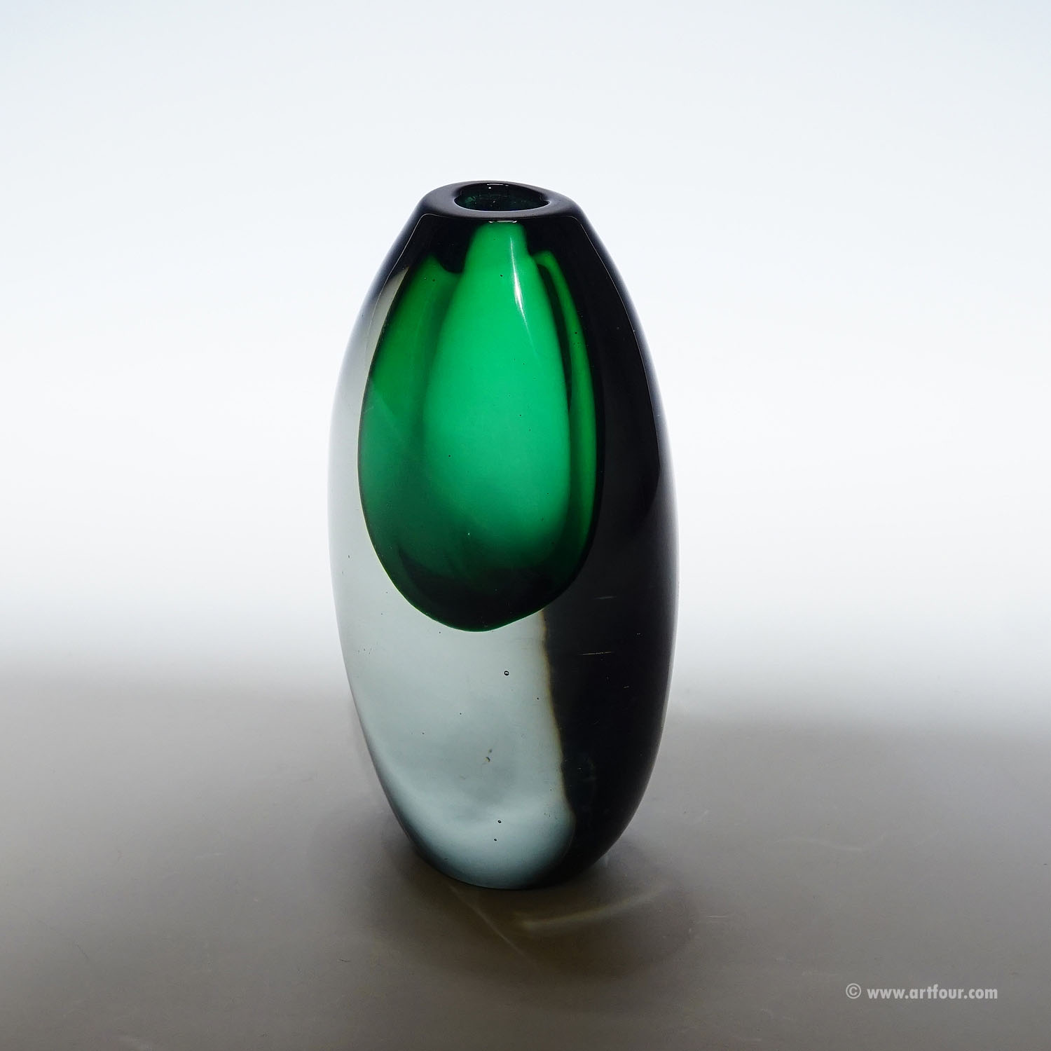 Vintage Murano Sommerso Glass Vase by Lugiano Gaspari for Salviati & Co. ca. 1960