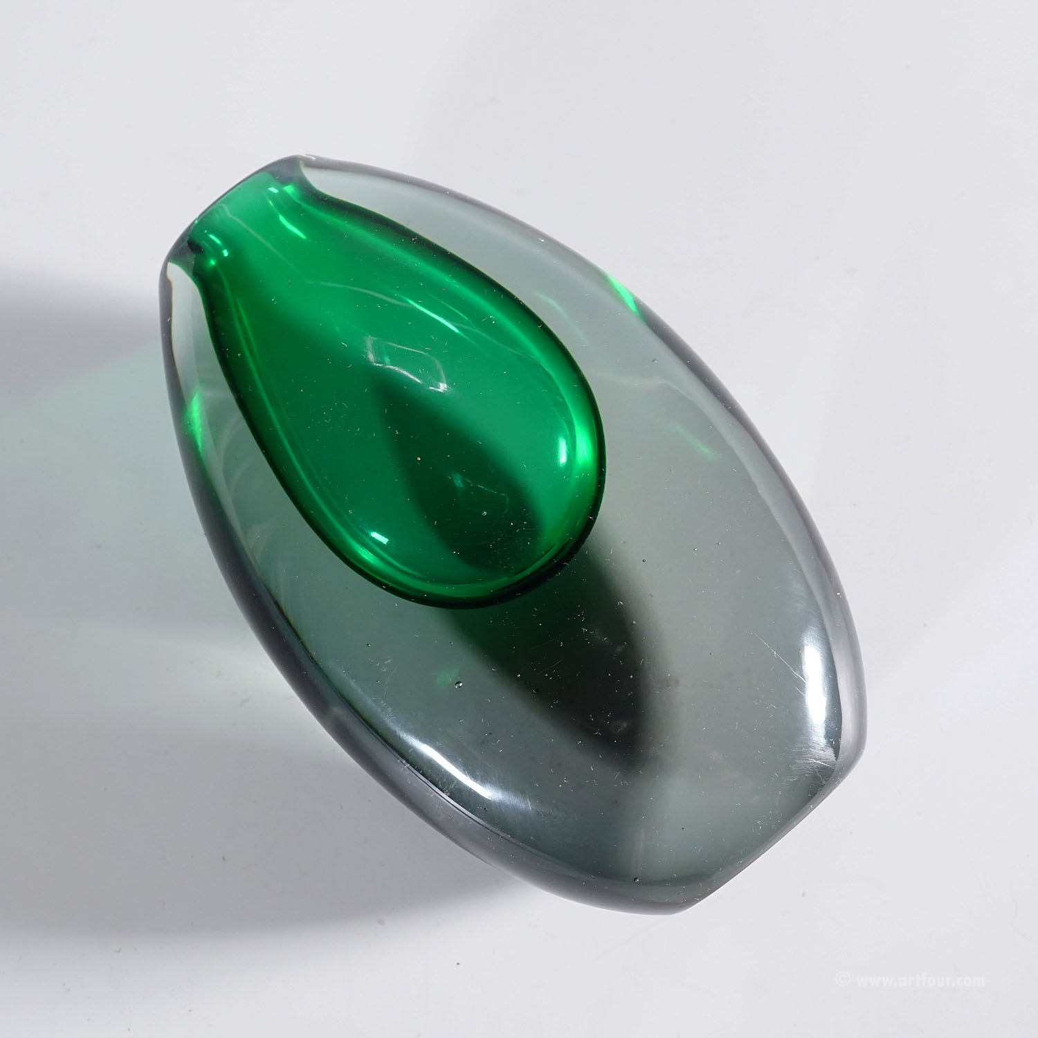 Vintage Murano Sommerso Glass Vase by Lugiano Gaspari for Salviati & Co. ca. 1960