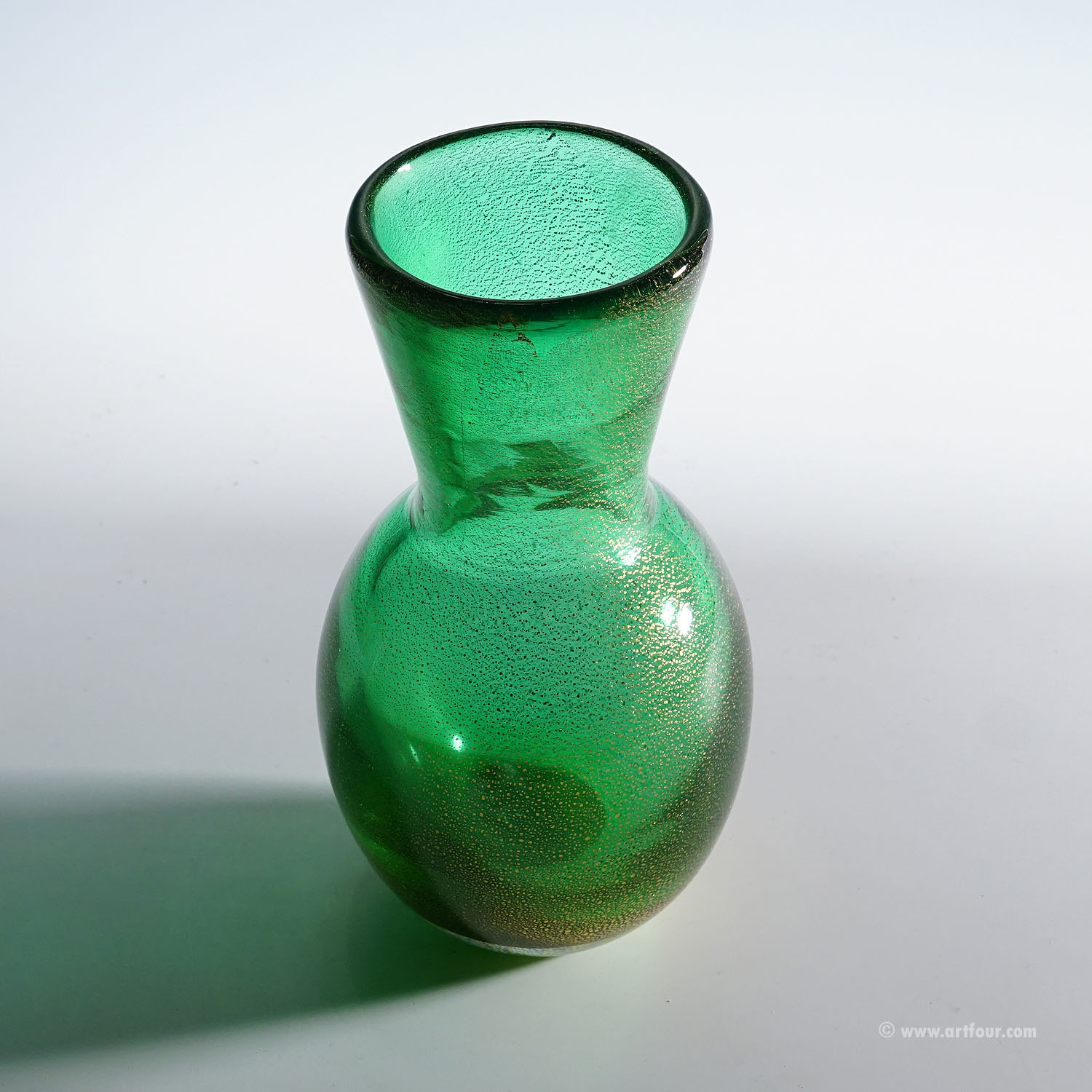 Vintage Art Glass Vase by Seguso Murano 1950s