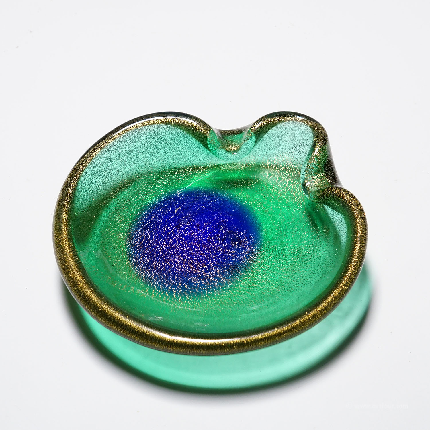 Vintage Art Bowl Vase by Seguso Murano 1950s