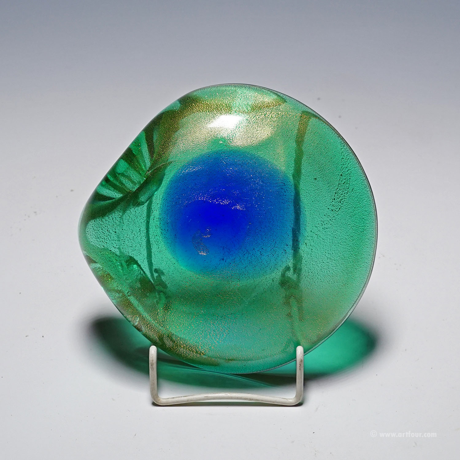 Vintage Art Bowl Vase by Seguso Murano 1950s