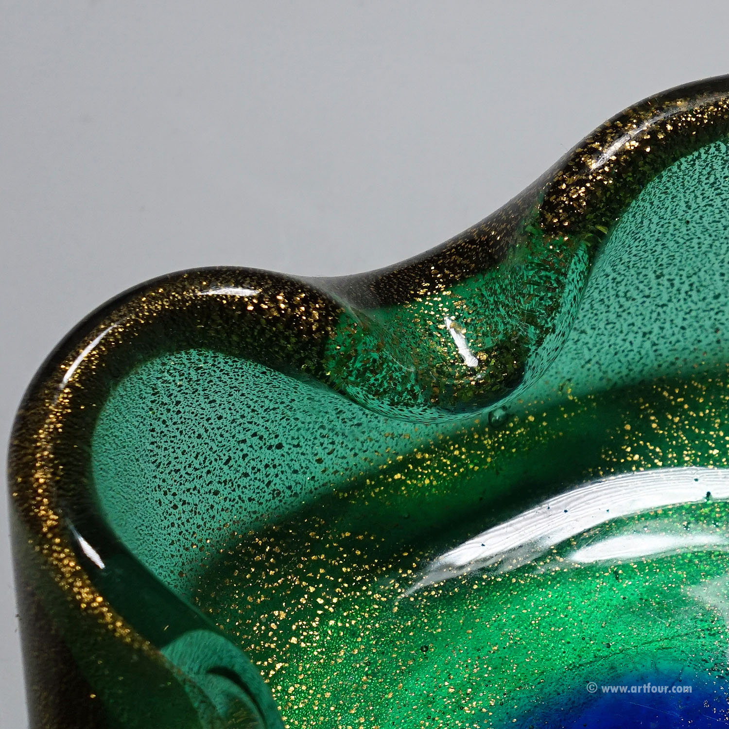 Vintage Art Bowl Vase by Seguso Murano 1950s