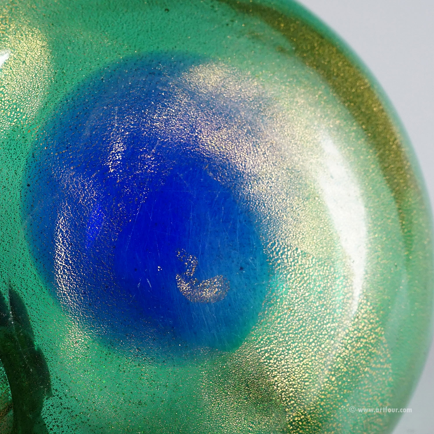 Vintage Art Bowl Vase by Seguso Murano 1950s