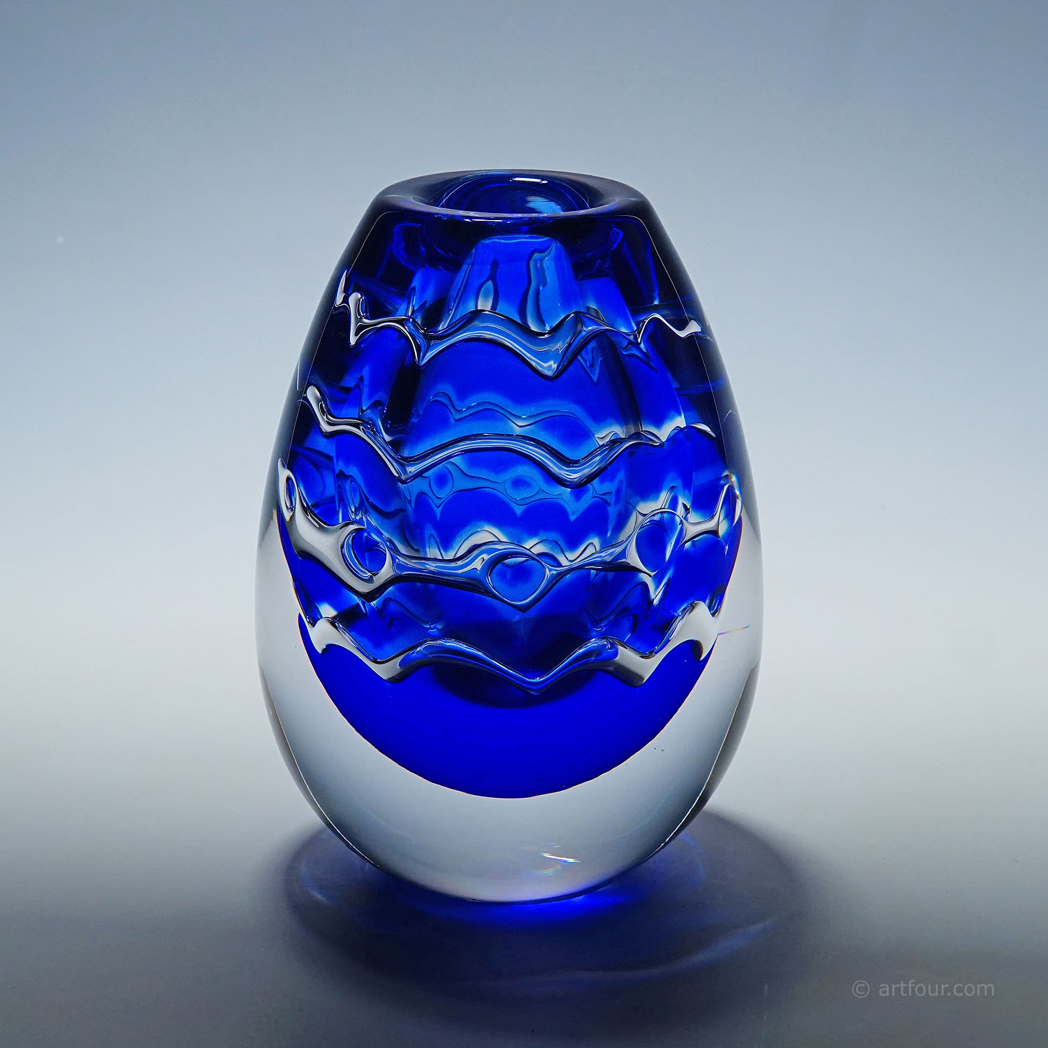 Unique Ariel Vase by Mikael Kenlind for Vase Vitreum, Sweden