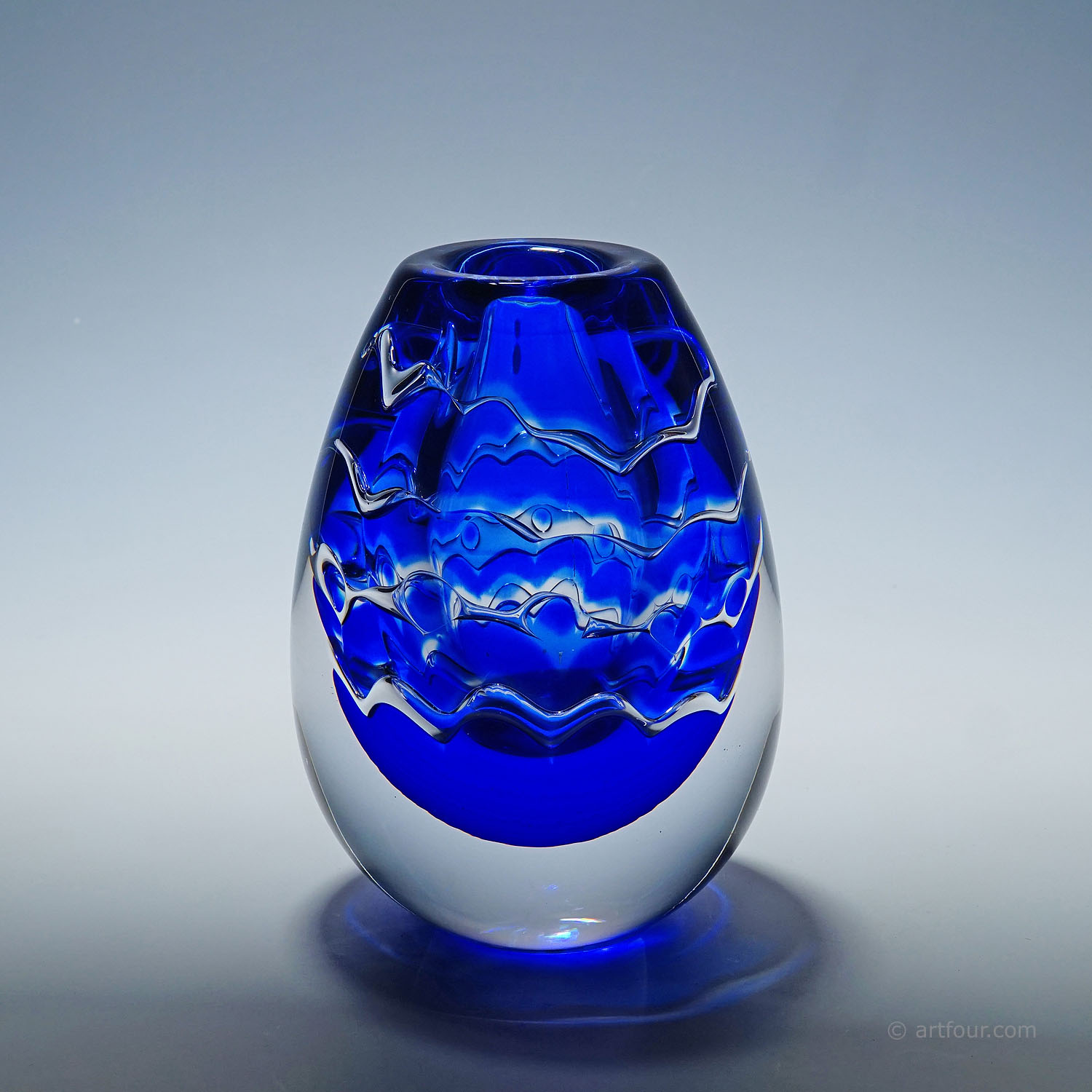 Unique Ariel Vase by Mikael Kenlind for Vase Vitreum, Sweden